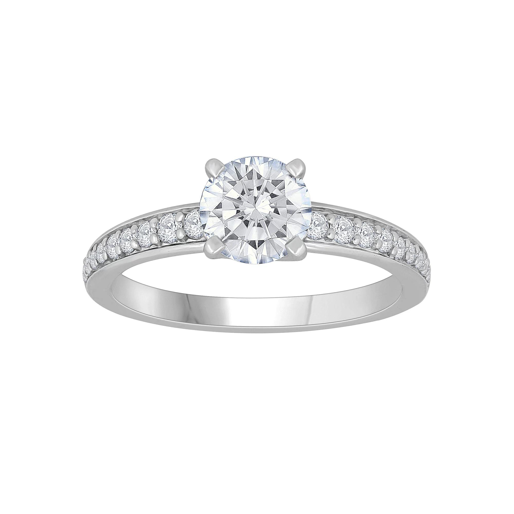 Diamond Medley 14k Yellow Gold 1 1/4 Carat T.W. Lab-Grown Diamond Engagement Ring, Women's, Size: 7, 14k Gold Product Image