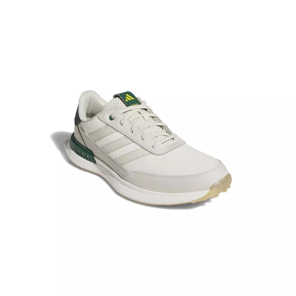 adidas S2G 24 Men's Leather Spikeless Golf Shoes, Size: 10.5, Off White Green Product Image