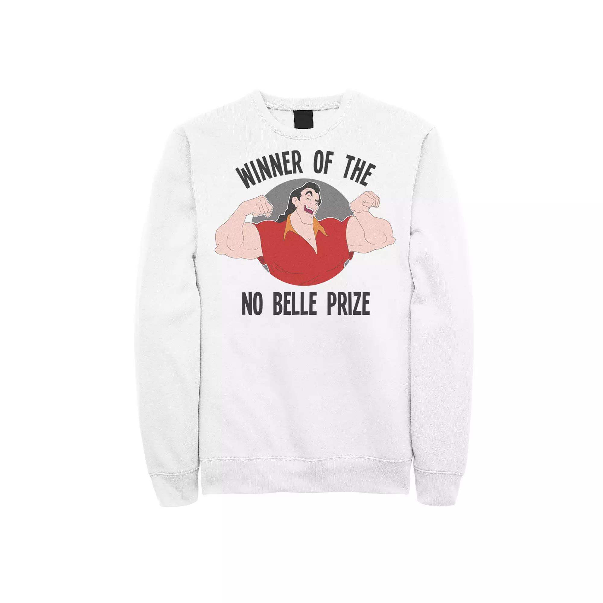 Disney's Beauty & The Beast Gaston Winner Men's Sweatshirt, Size: Small, White Product Image