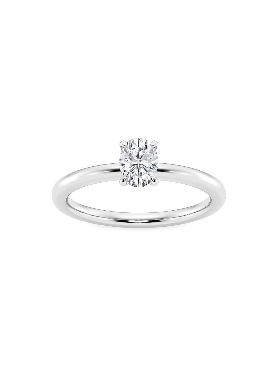 Womens Platinum & Oval Lab-Grown Diamond Solitaire Ring/0.50-5.00 TCW Product Image