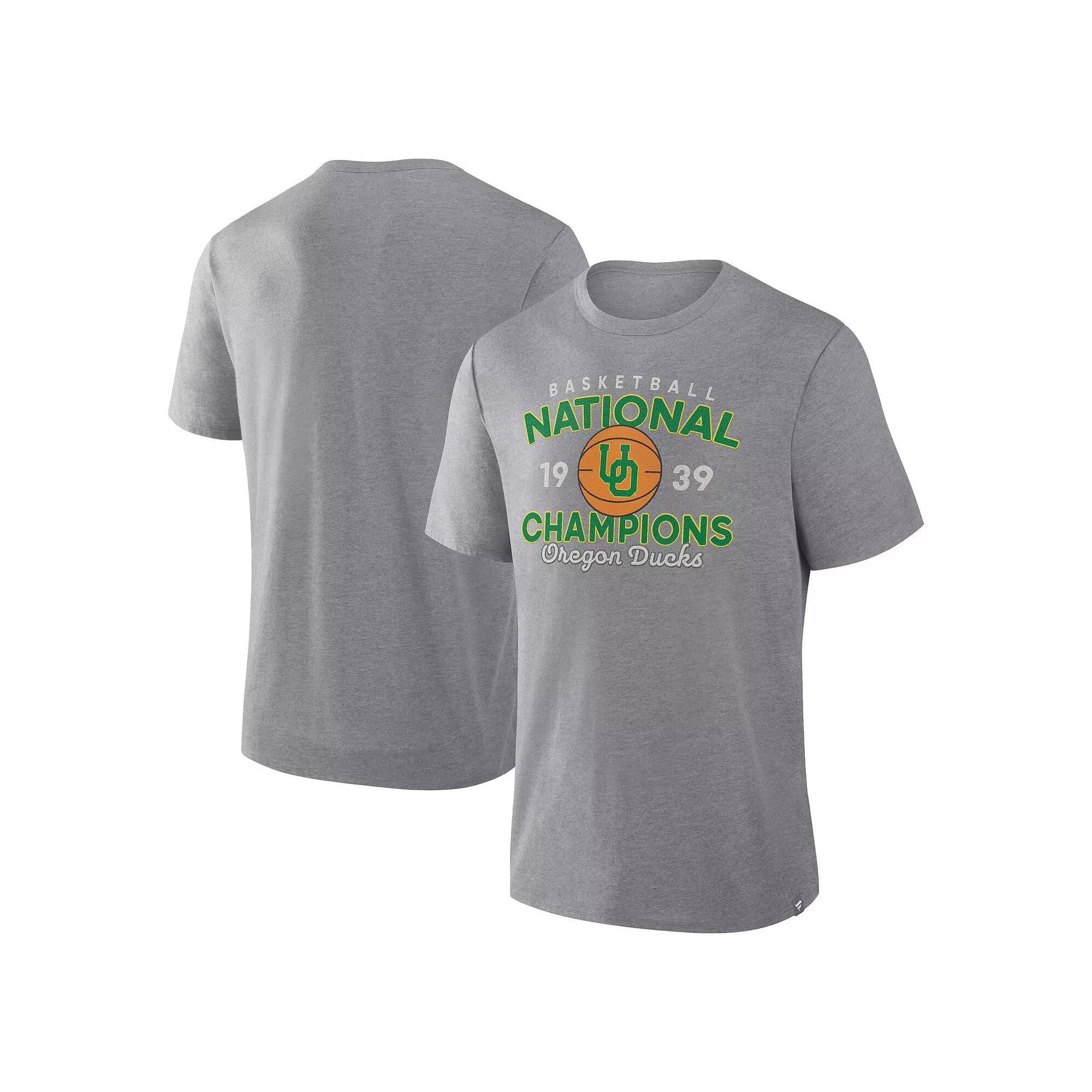 Men's Fanatics Gray Oregon Ducks Dynamic Showdown Tri-Blend T-Shirt,  Product Image