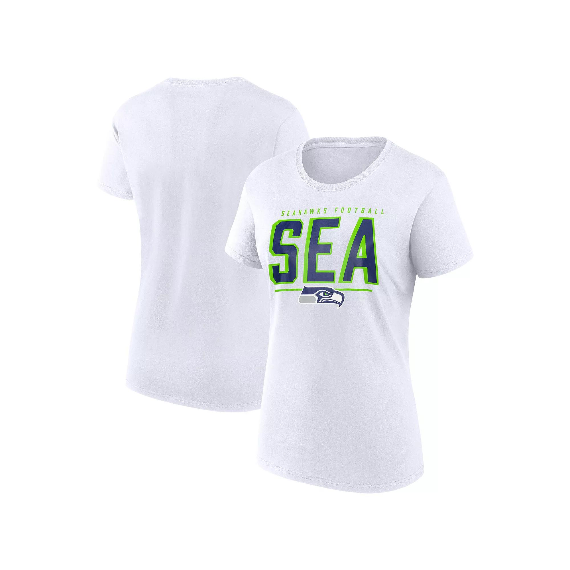 Women's Fanatics White Seattle Seahawks Cheerleader T-Shirt, Size: Large Product Image