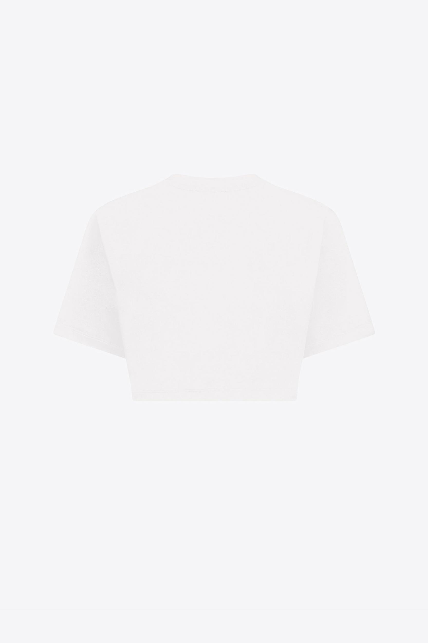 Crystal Rosette Cropped T-Shirt Product Image