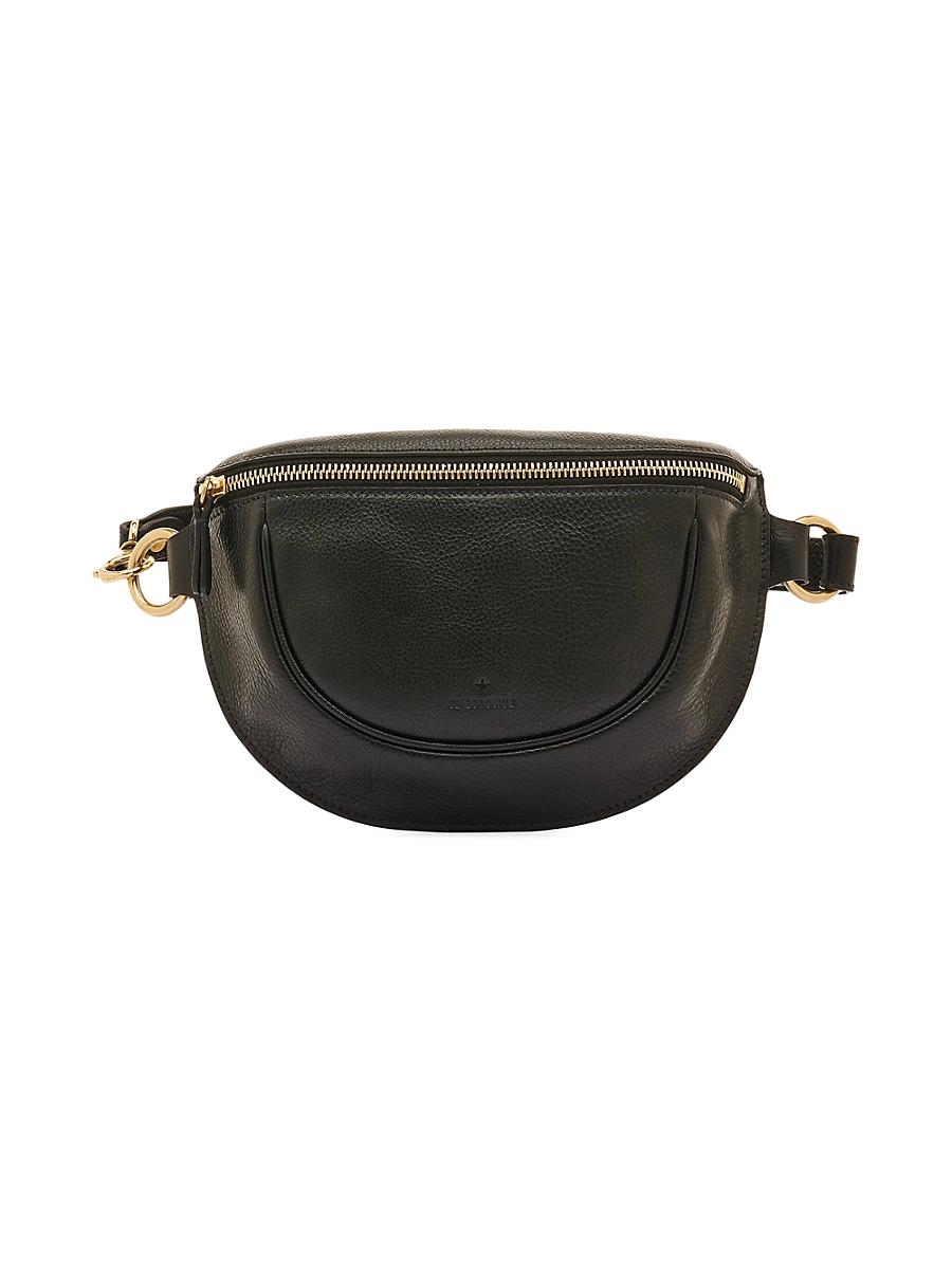 Womens Oliveta Metallic Leather Belt Bag Product Image