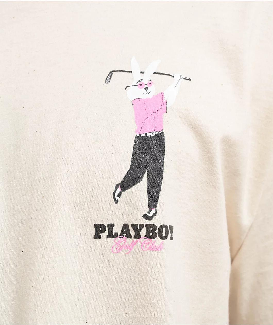 Color Bars x Playboy Swing Natural T-Shirt Product Image