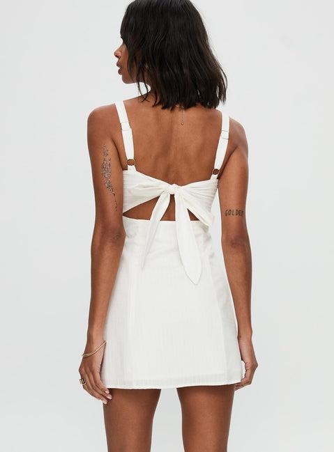 Summer Isles Mini Dress White Product Image