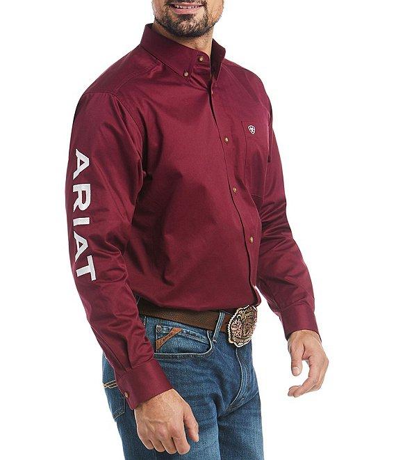 Ariat Team Logo Long-Sleeve Woven Twill Shirt Product Image