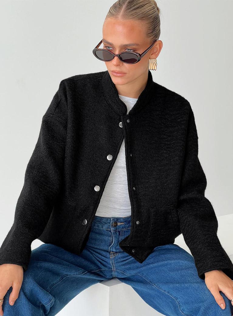 Stillar Bomber Jacket Black Product Image