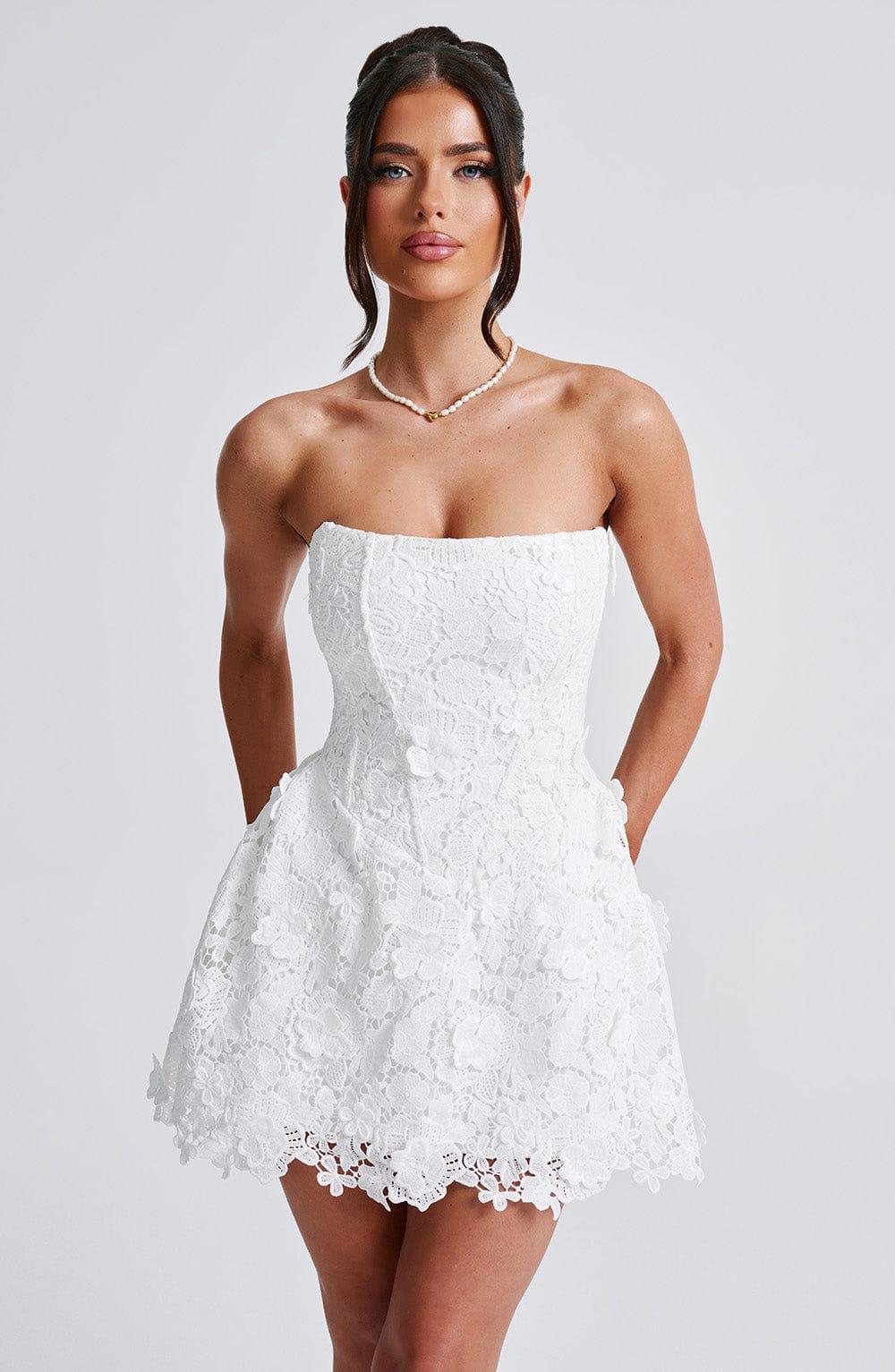 Leona Mini Dress - Ivory Product Image