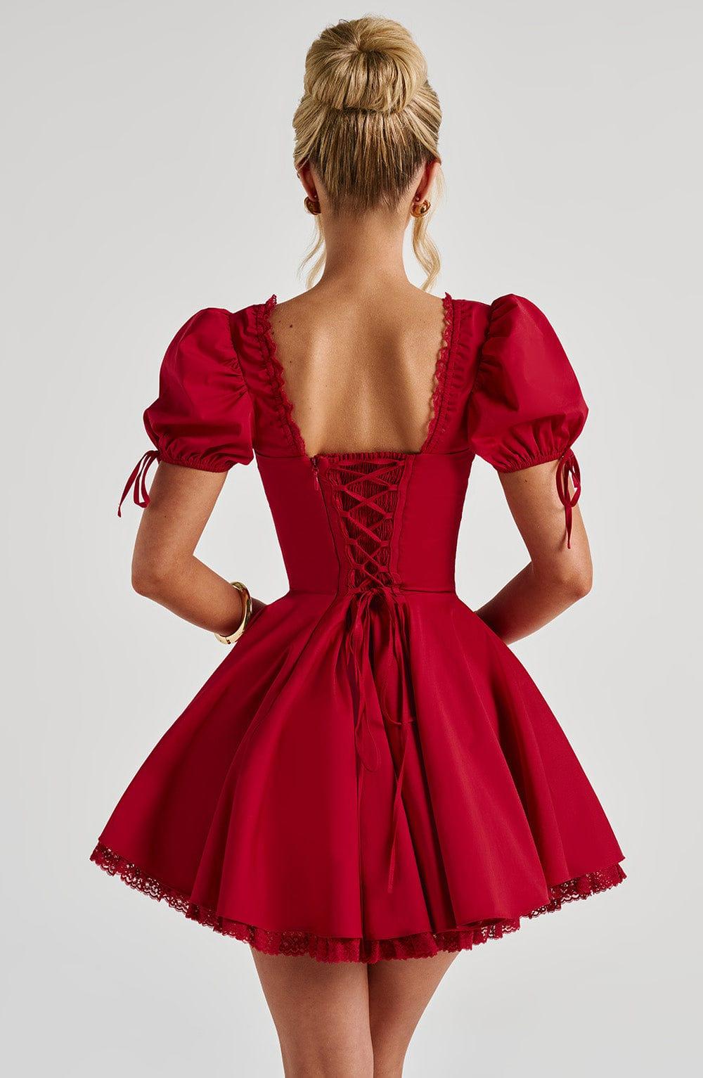 Annie Mini Dress - Red Product Image