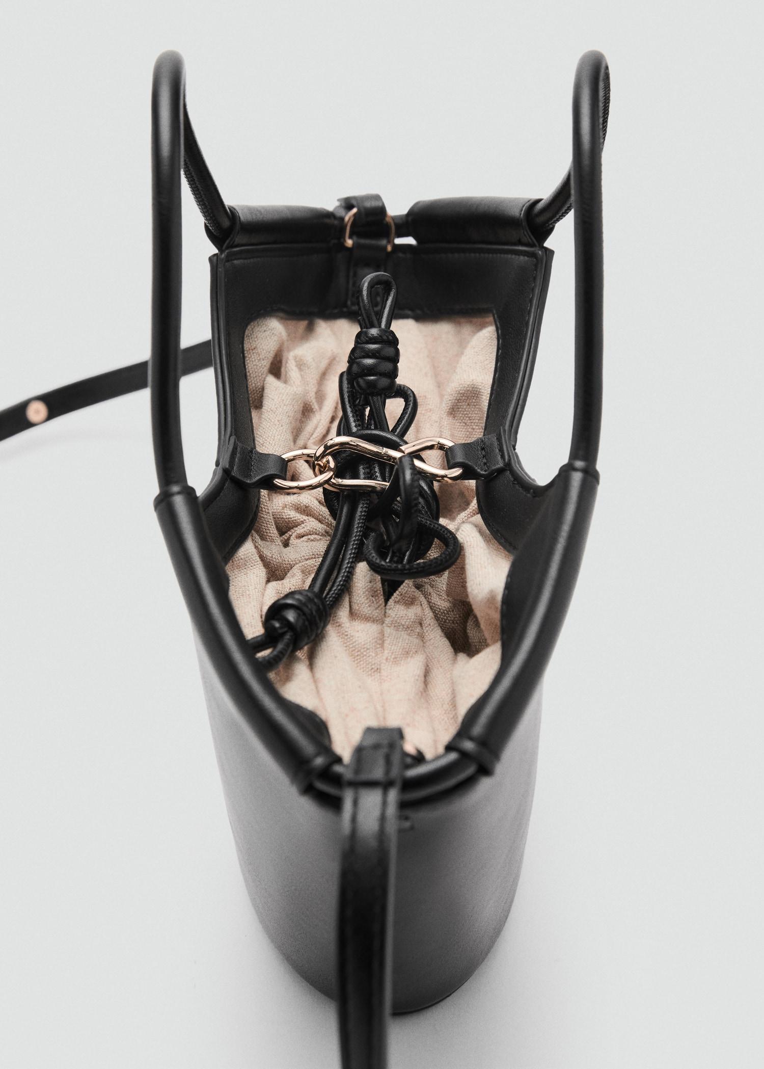 Mini shopper-style shoulder bag - Women | MANGO USA Product Image