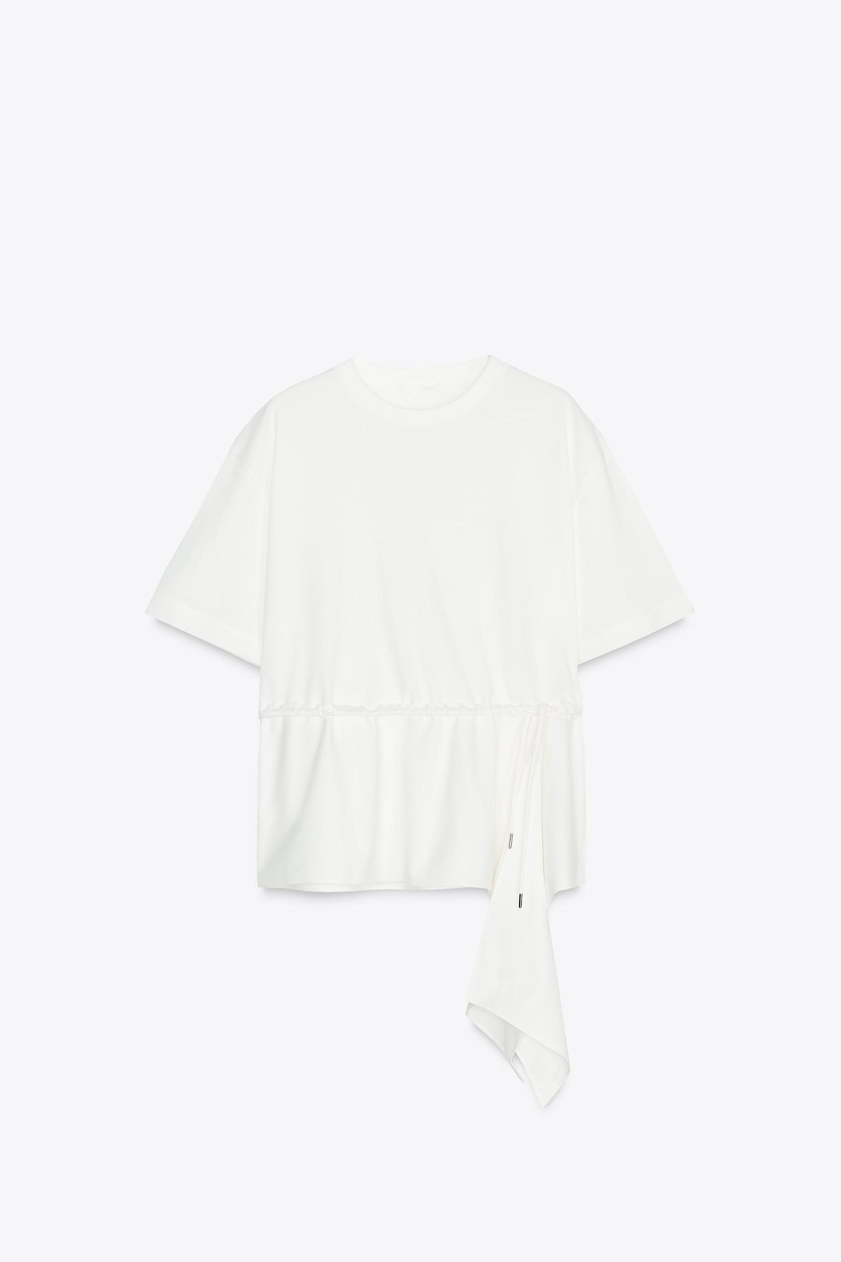 MIXED POPLIN T-SHIRT Product Image