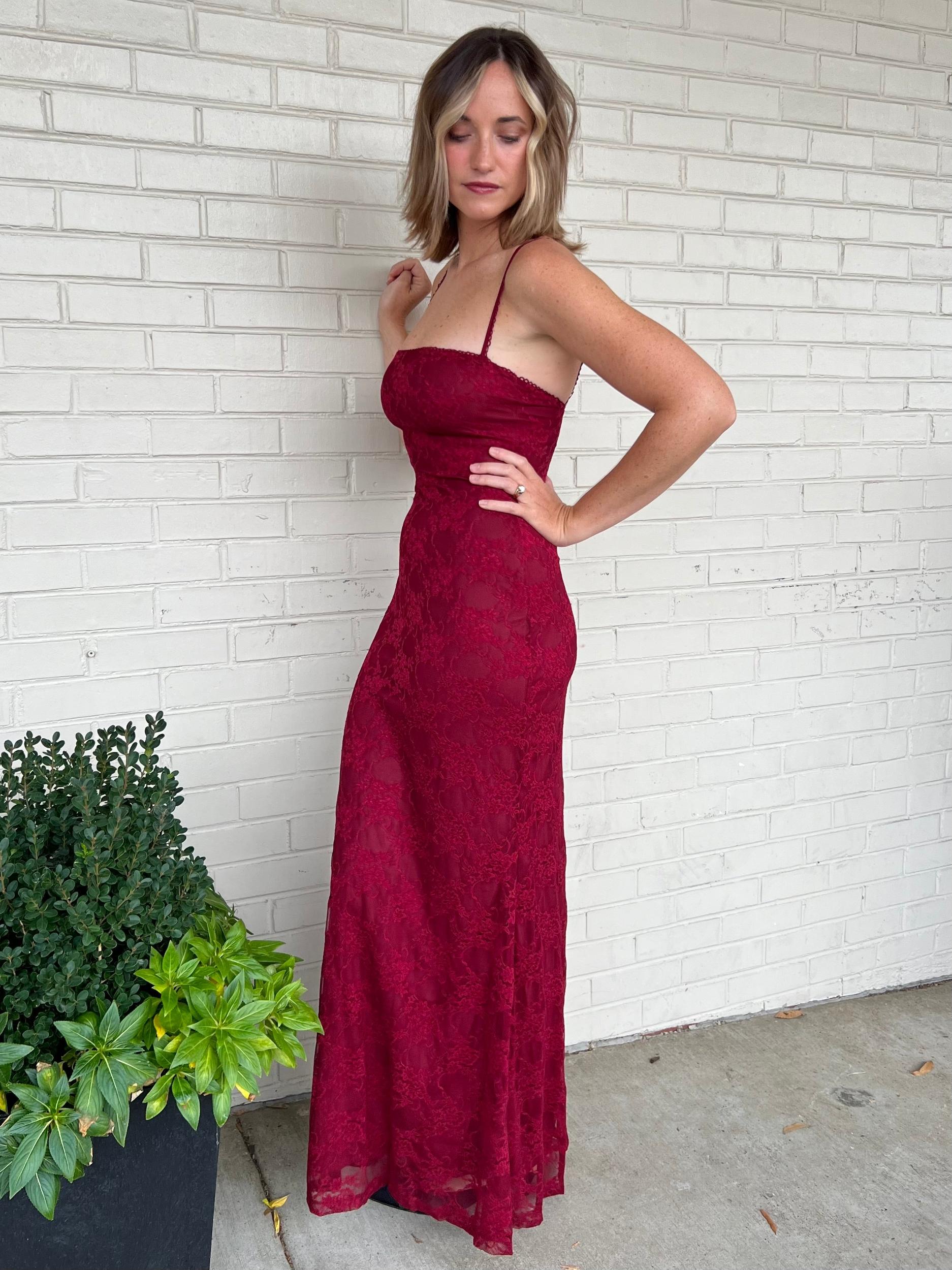 Vetiver Lace Slip Dress Product Image