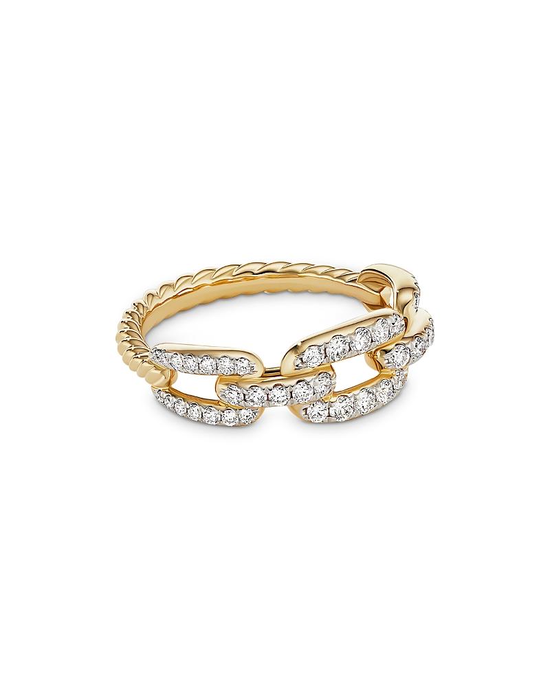 Womens Stax Chain Link Ring in 18K Yellow Gold Product Image