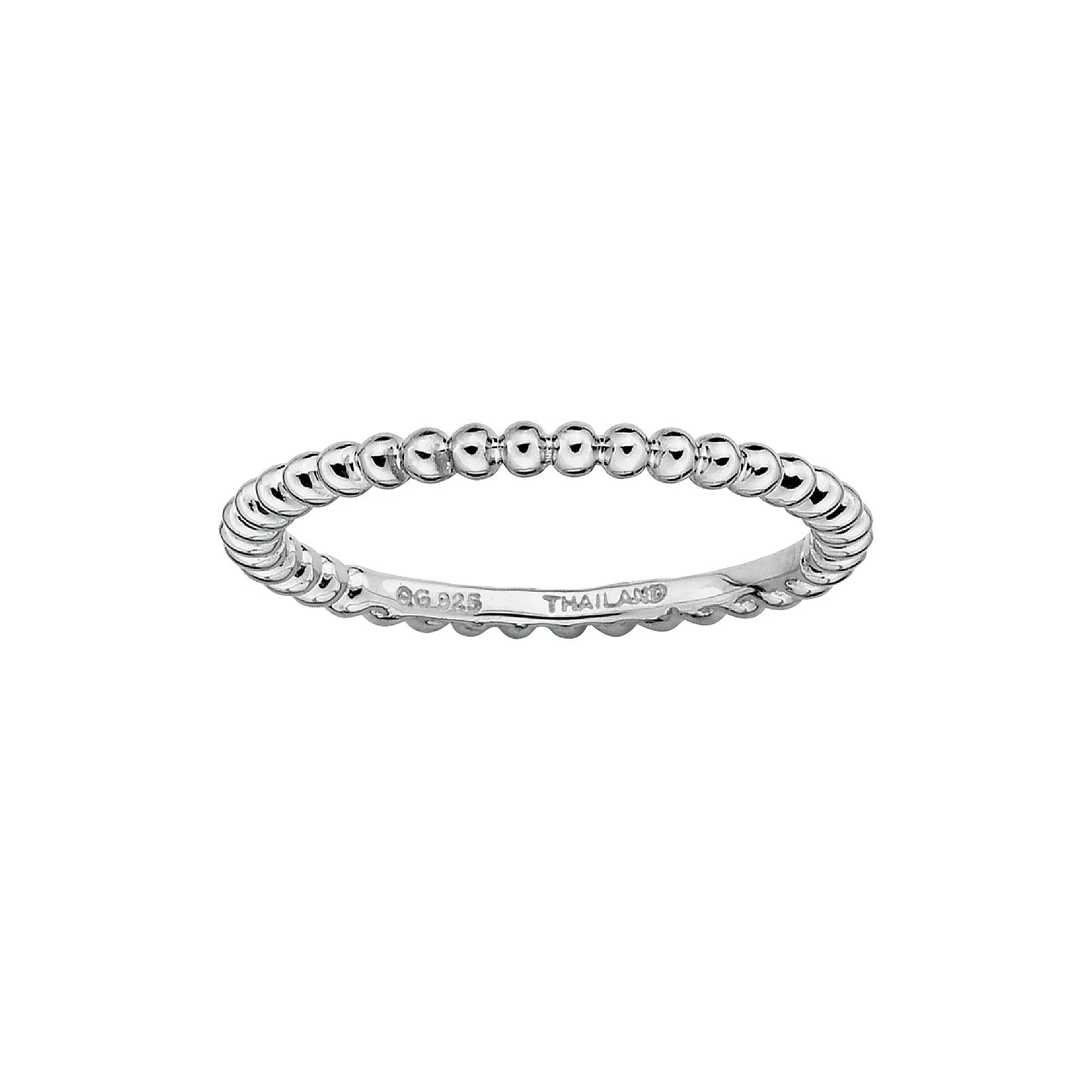 Stacks & Stones Sterling Silver Bead Stack Ring, Women's, Size: 10 Product Image