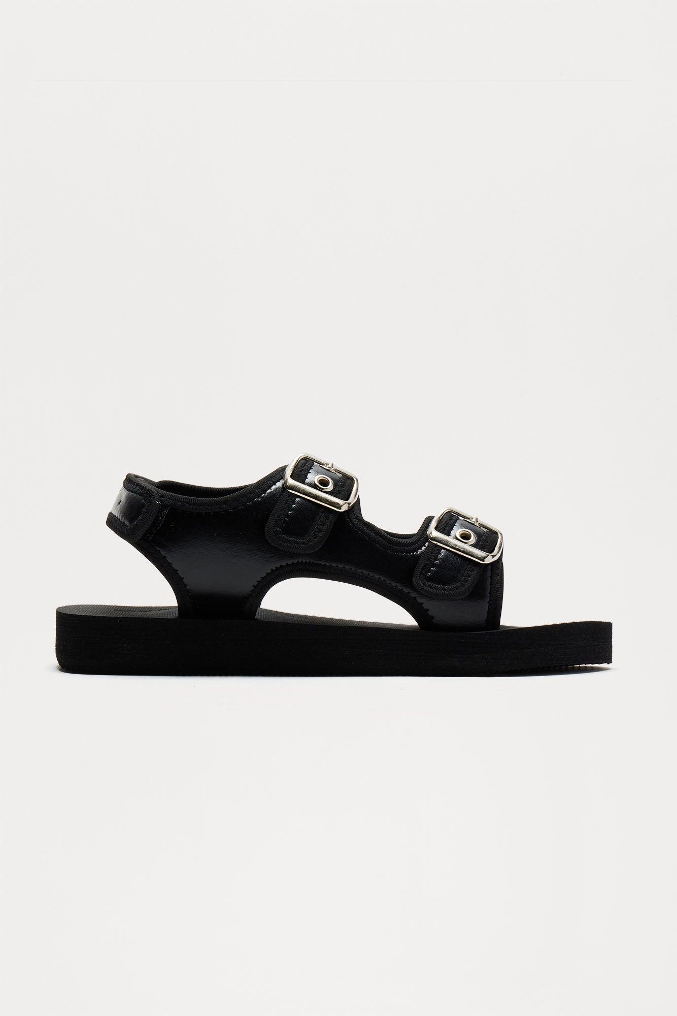 Kenan Buckle Sandals - Black Product Image
