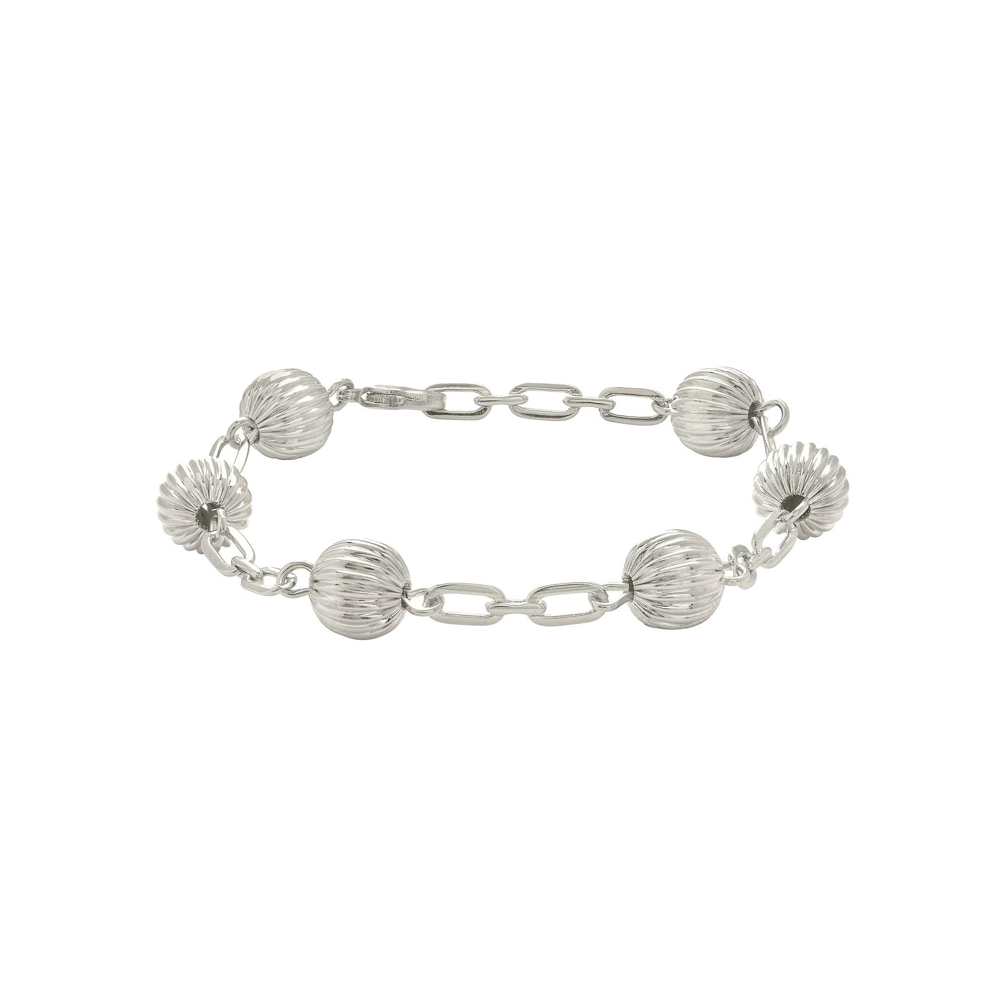 MC Collective Raffaella Chain Bracelet, Women's, Size: 6.50, Silver Tone Product Image