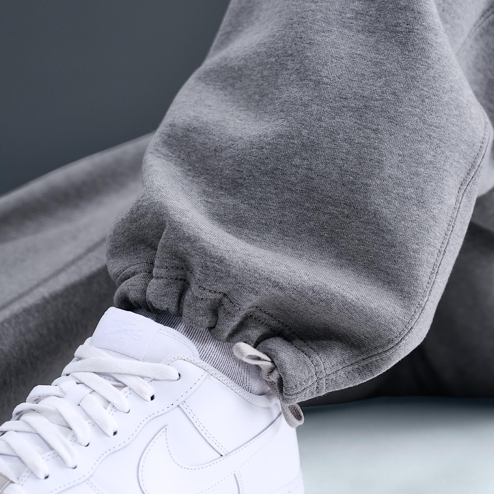 Nike Mens Solo Swoosh Fleece Open-Hem Pants | HV1090-010 Product Image