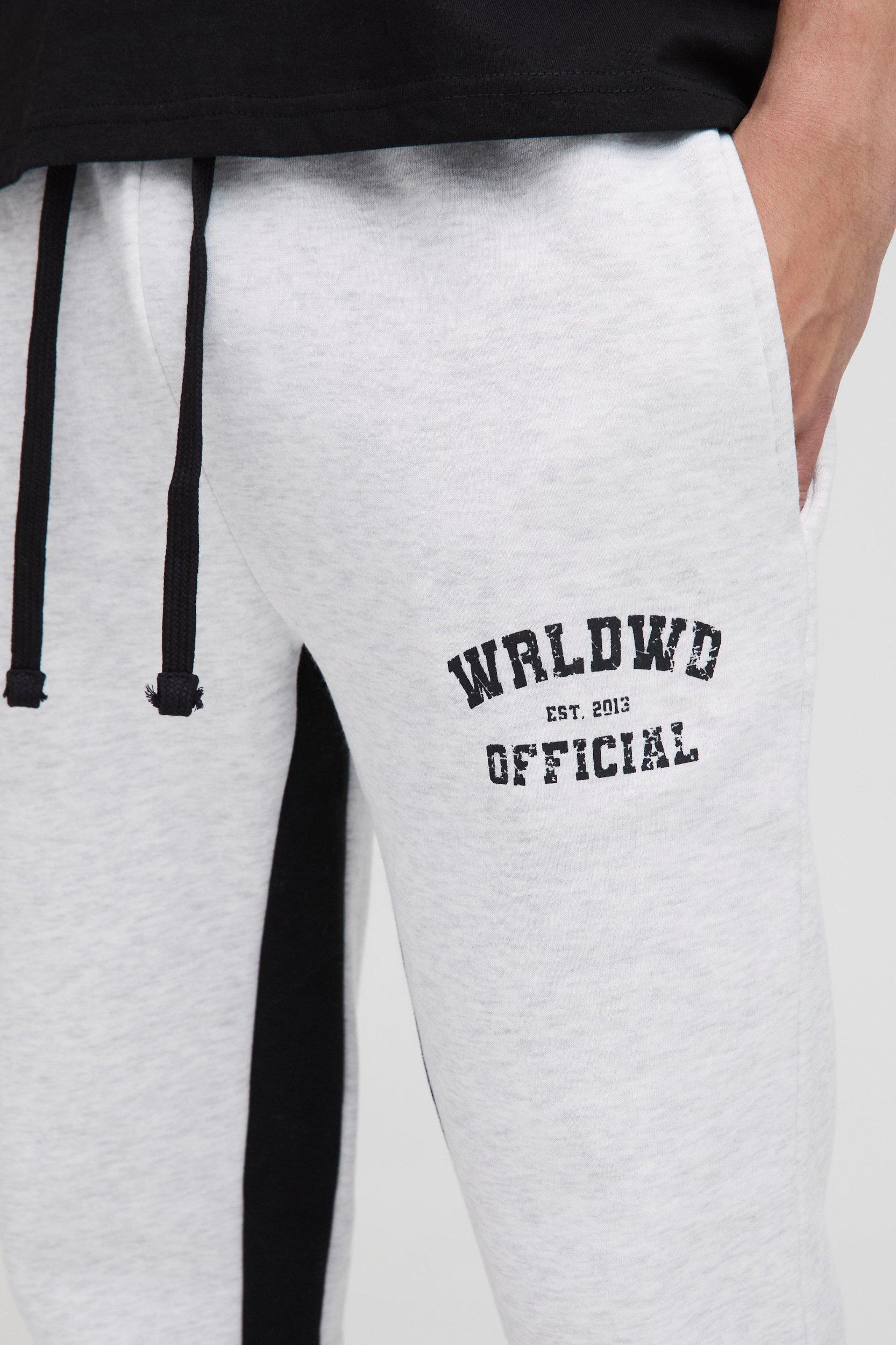 Slim Official Gusset Sweatpants | boohooMAN USA Product Image