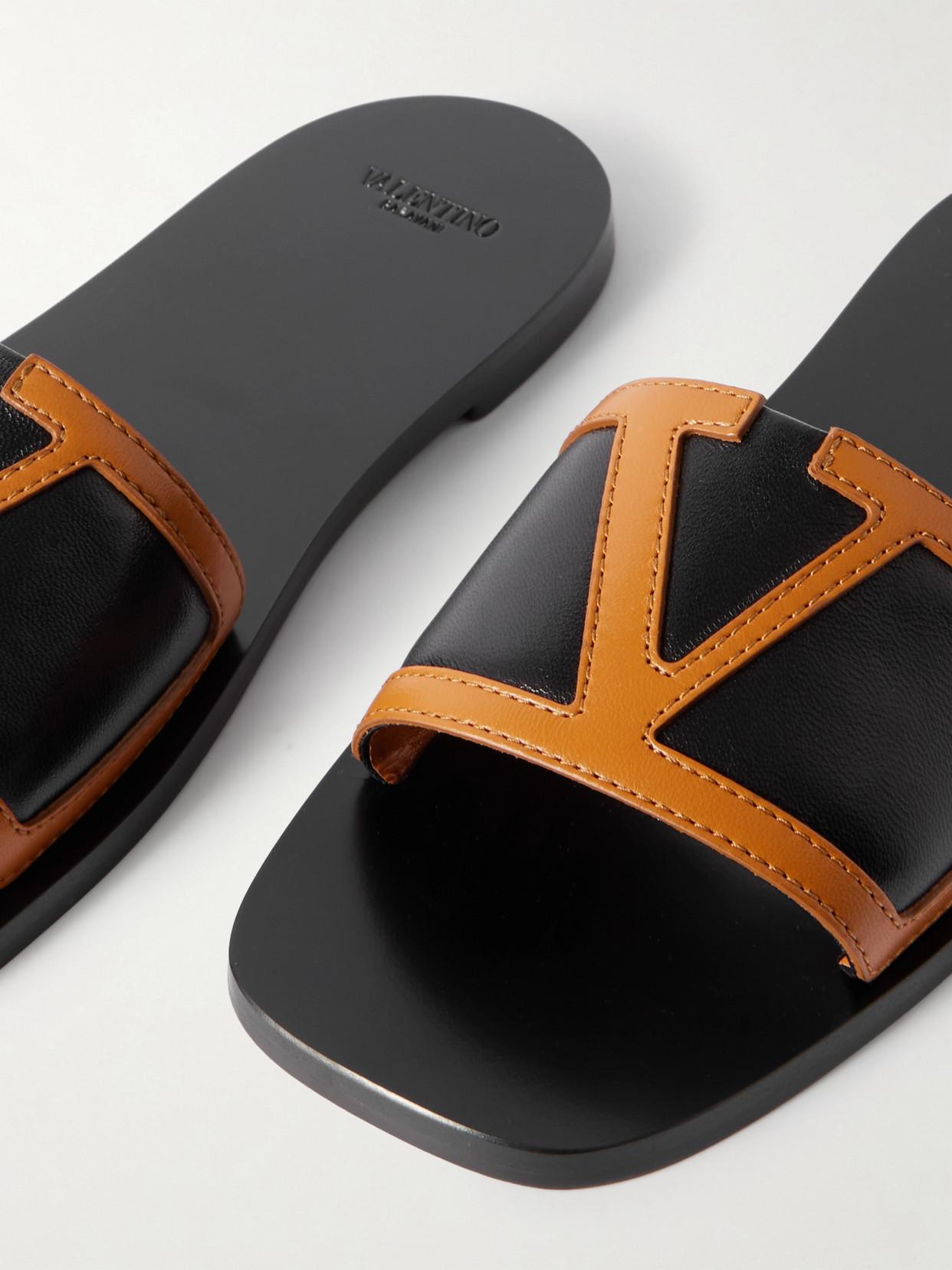 VALENTINO GARAVANI Viva Superstar Slide Sandal In Nappa Leather In Black Product Image