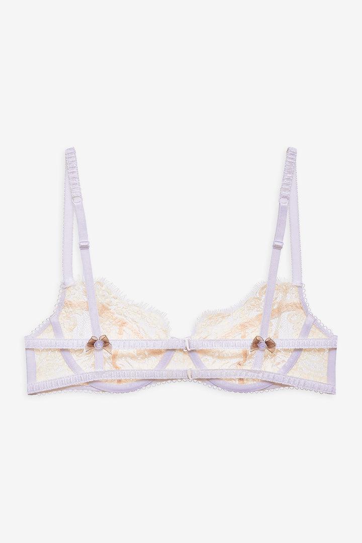 Victoria Lace Underwire Bra — Cream Product Image
