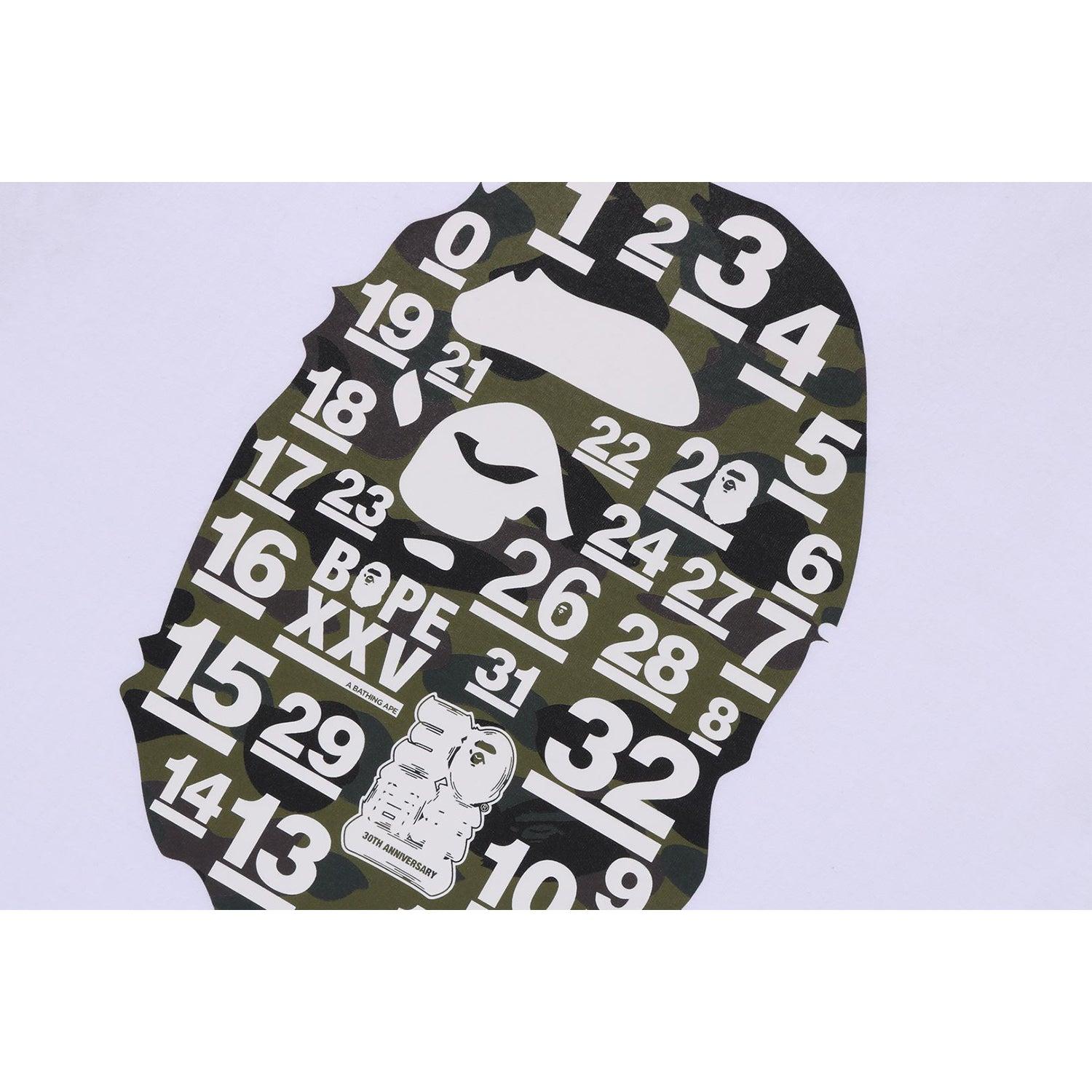 A BATHING APE 32ND ANNIV. 1ST CAMO BIG APE HEAD TEE MENS Male Product Image