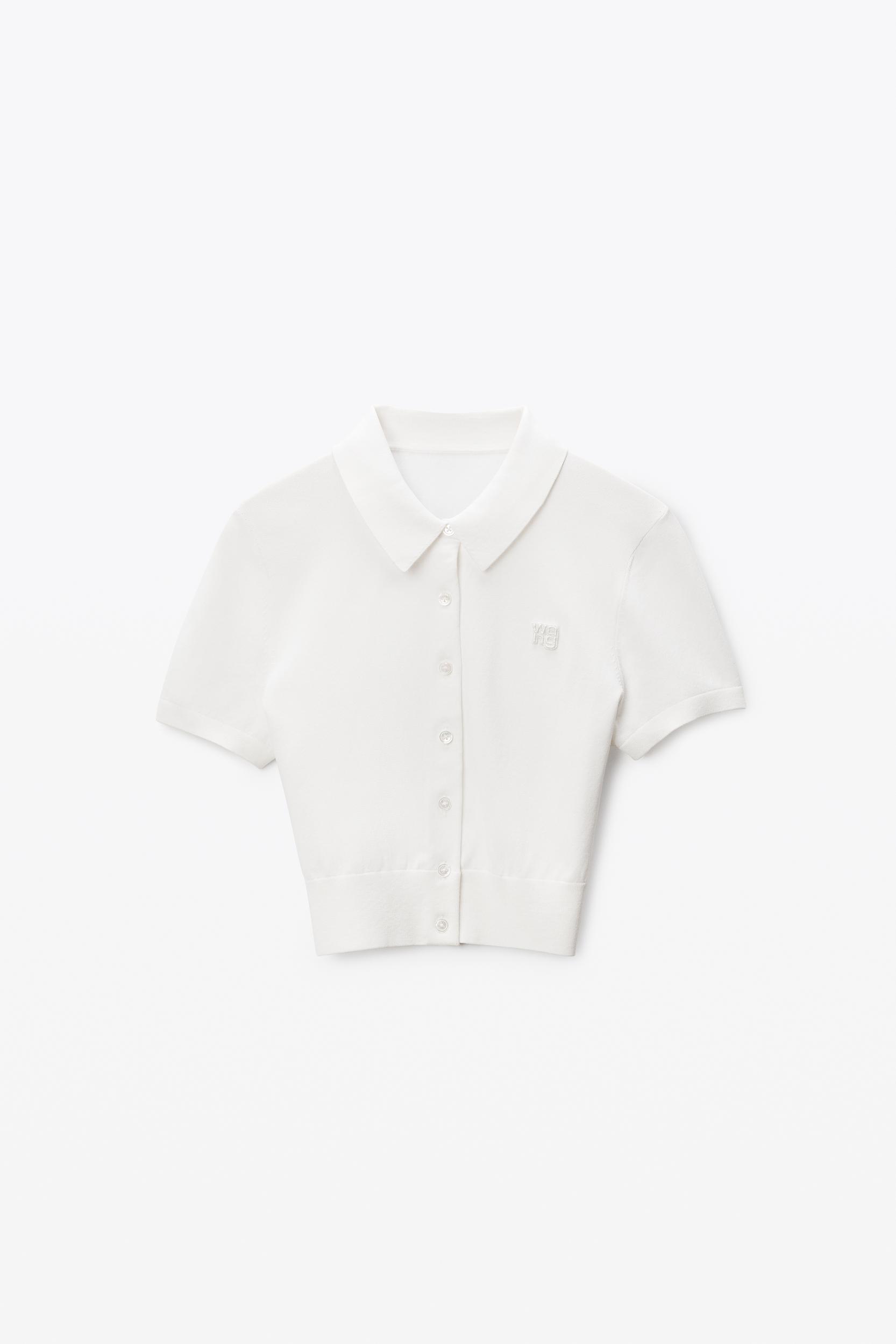 White Logo-embroidered Cardigan Product Image