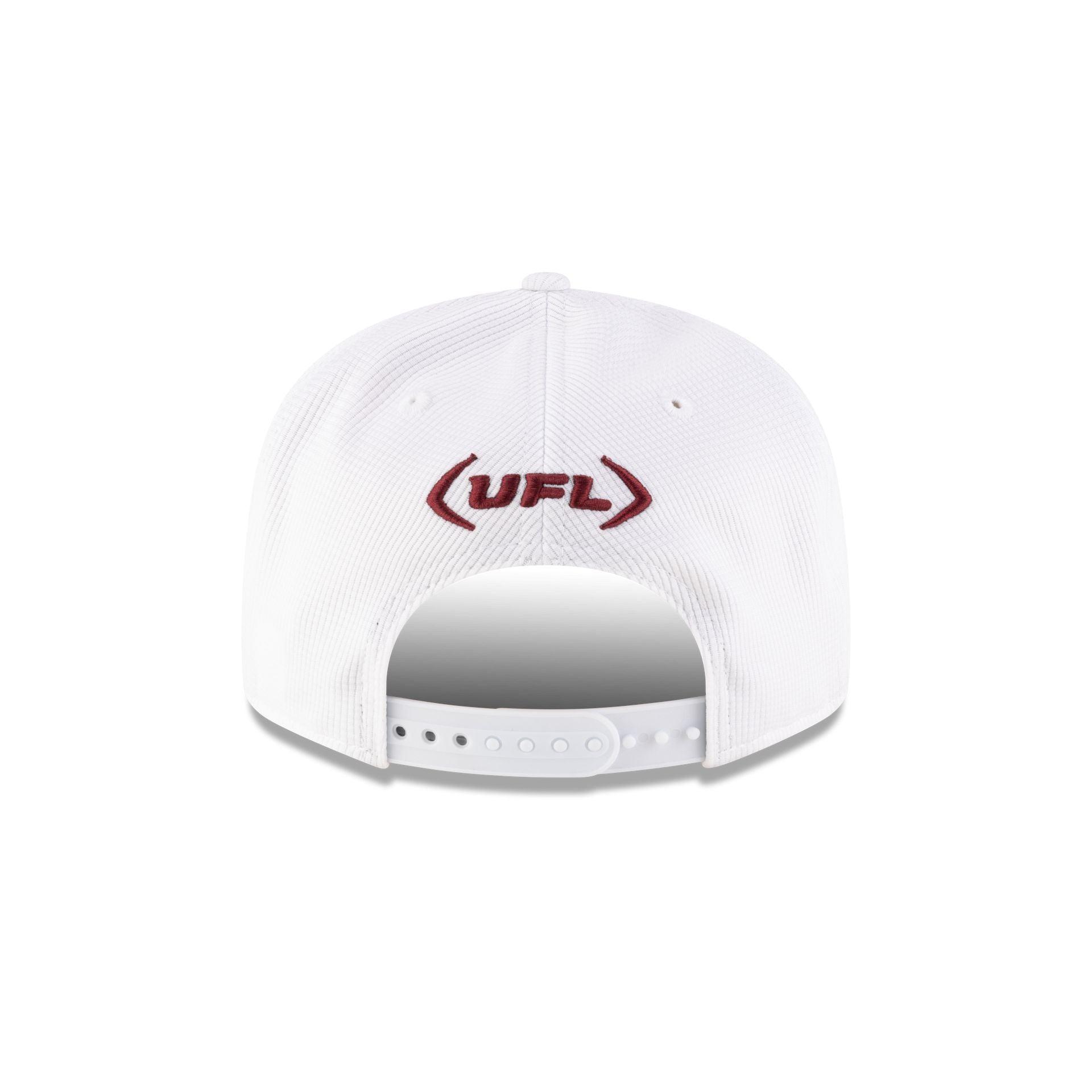 Michigan Panthers White 9FIFTY Snapback Hat Male Product Image