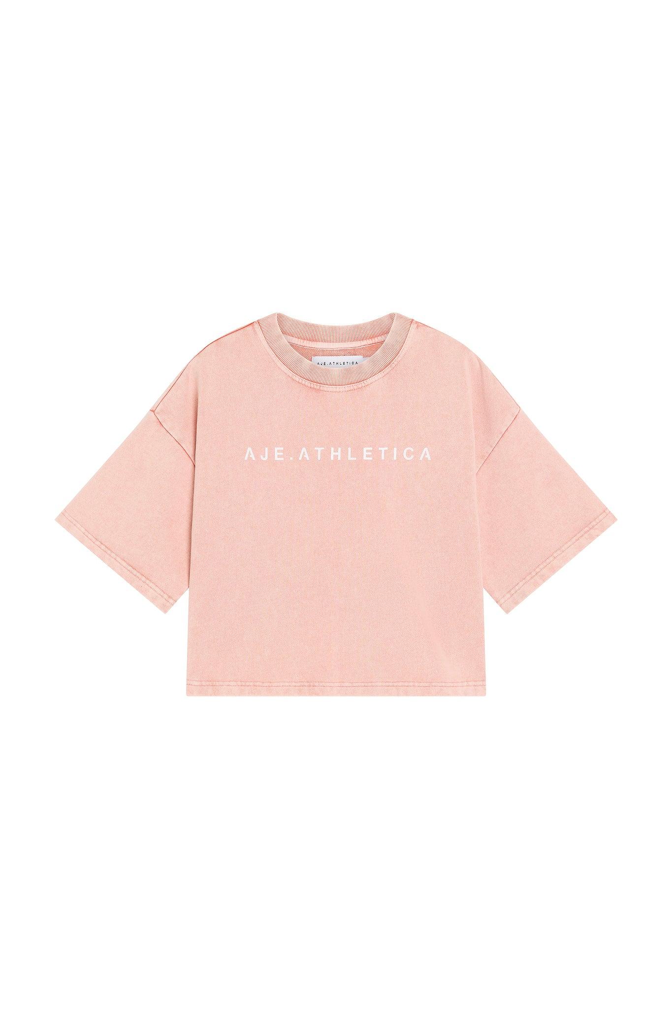 Denim Terry Tee 116-CORAL DENIM WASH / 8 Product Image