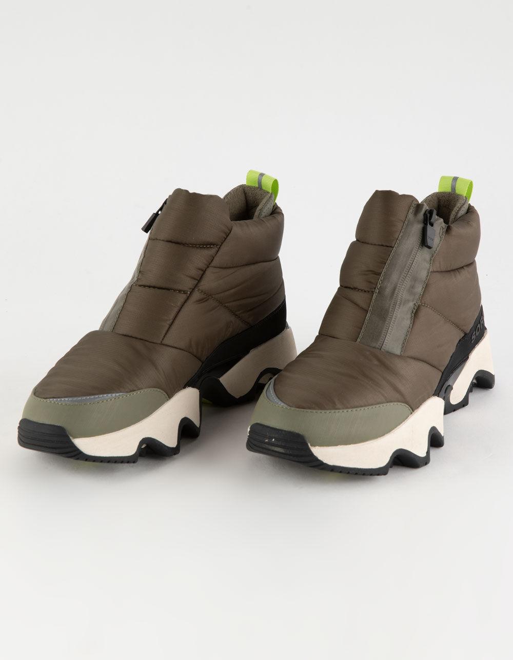 SOREL Kinetic™ Impact Puffy Zip Womens Boots - LIME Product Image