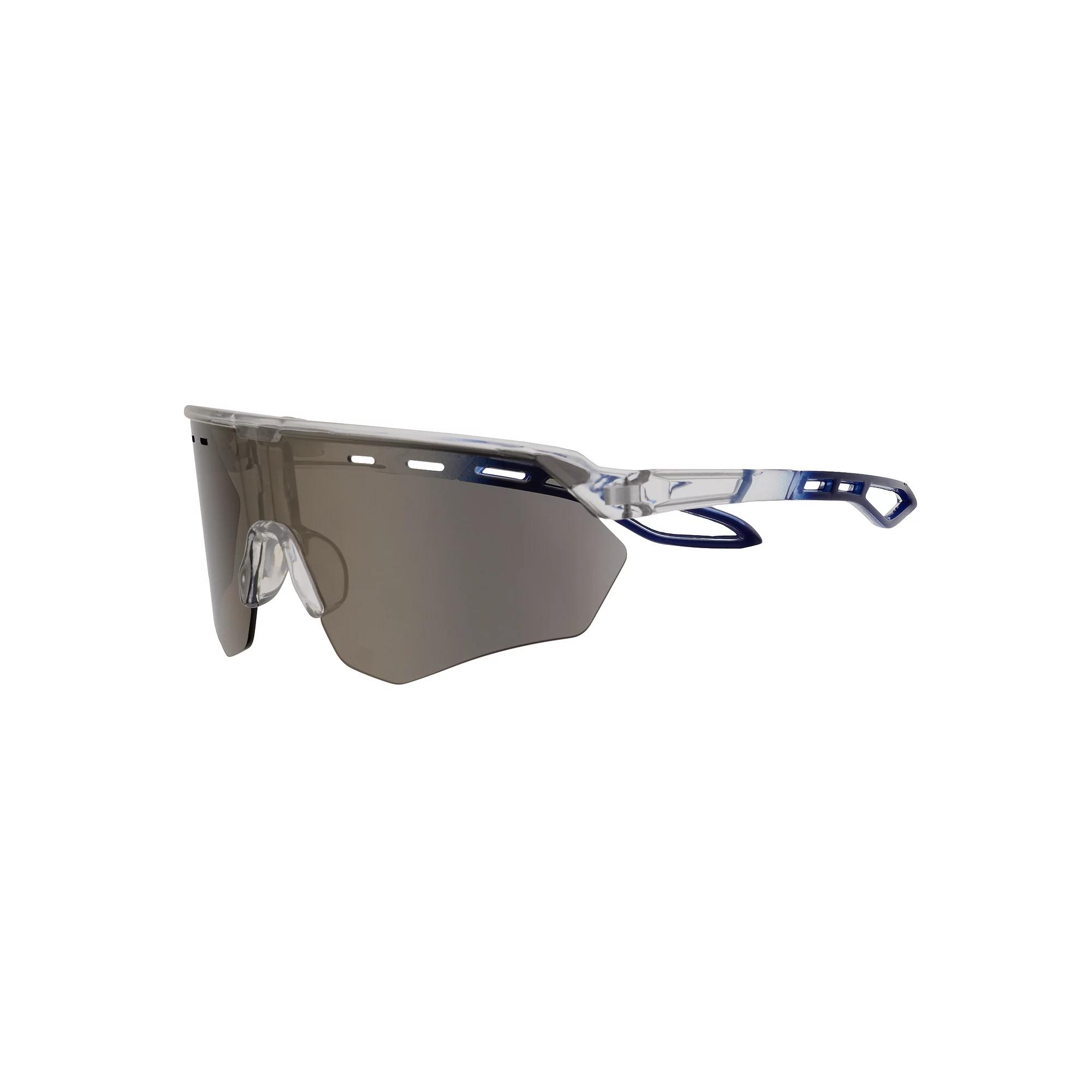 Men's Cali Blue Plastic Shield 147mm Sunglasses, Crystal Product Image