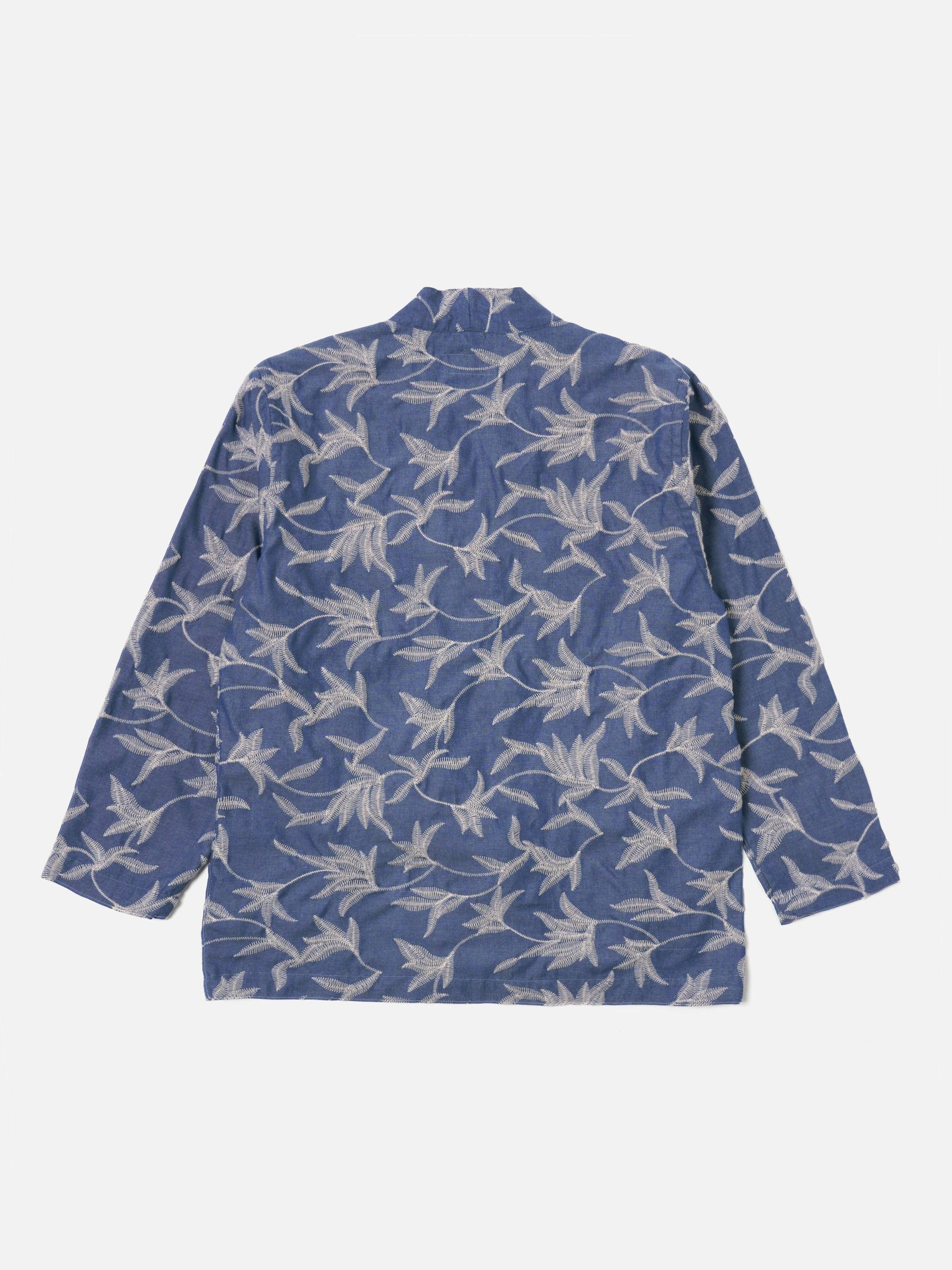 Indigo Summer Jungle Cotton Kyoto Work Jacket Product Image