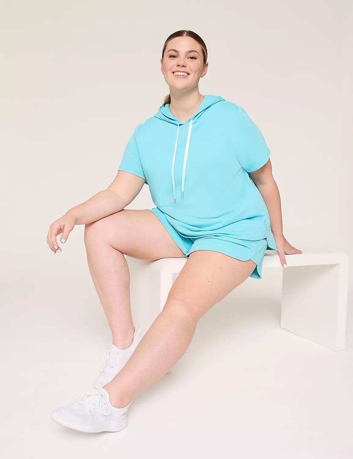 LIVI French Terry Short-Sleeve Hoodie Product Image