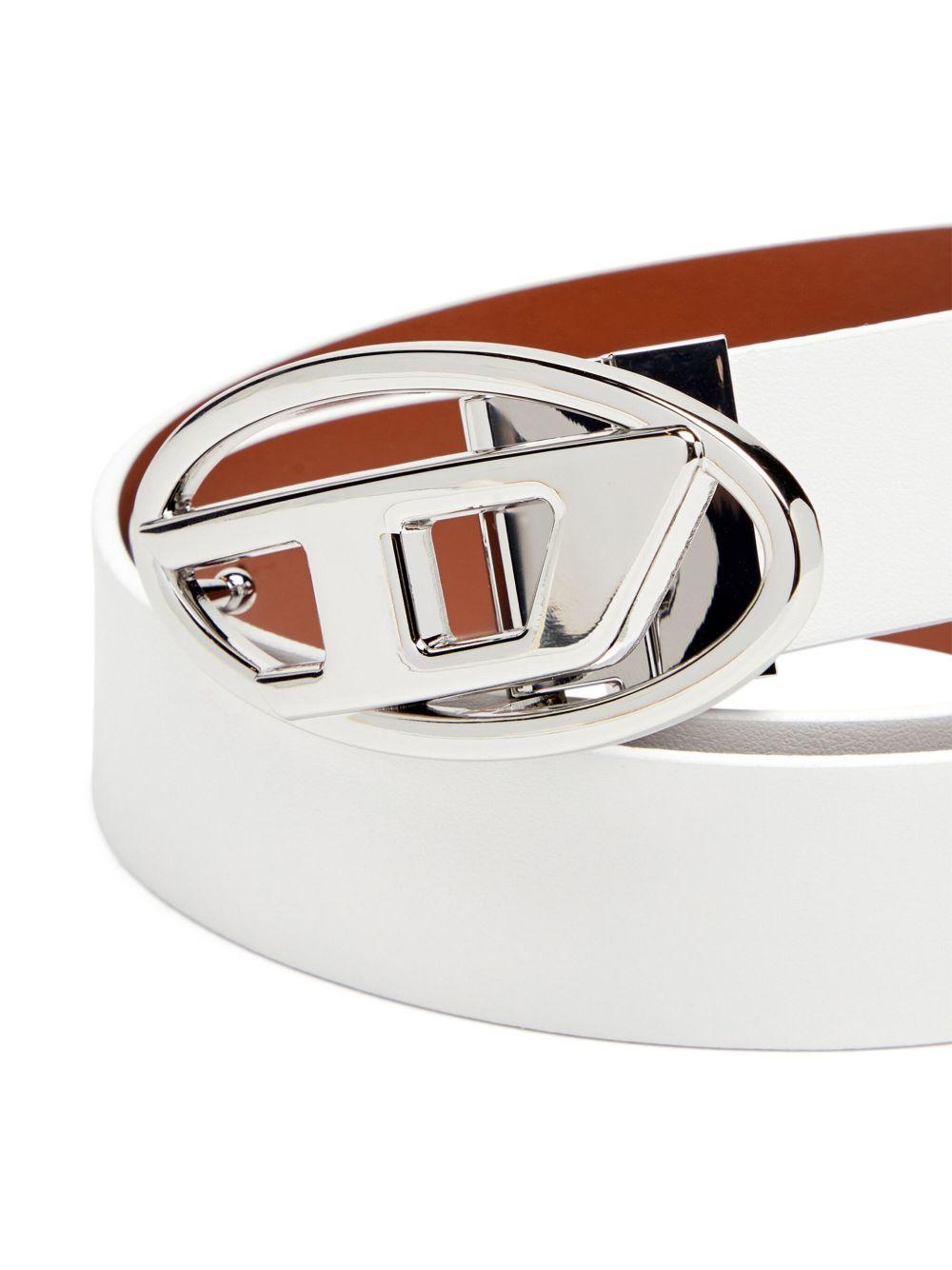 B-1DR logo-buckle leather belt Product Image
