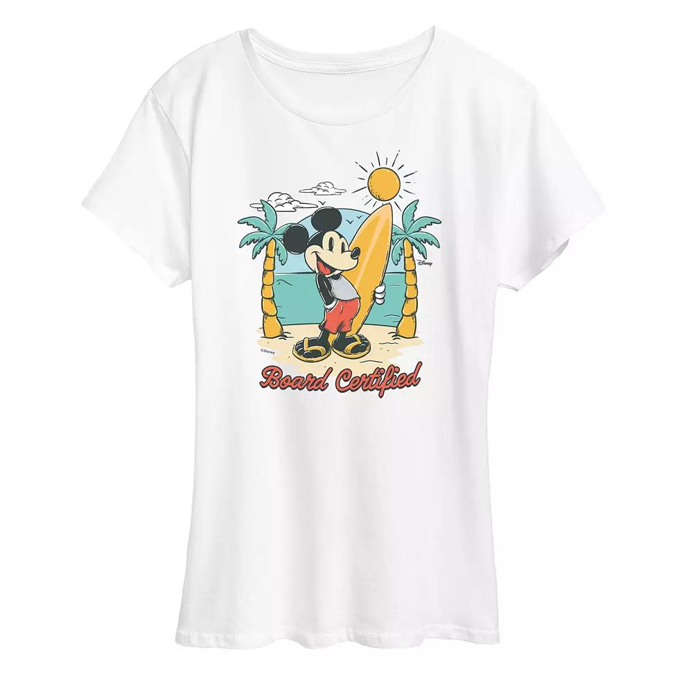 Disney's Mickey Mouse Women's Board Certified Graphic Tee,  Product Image