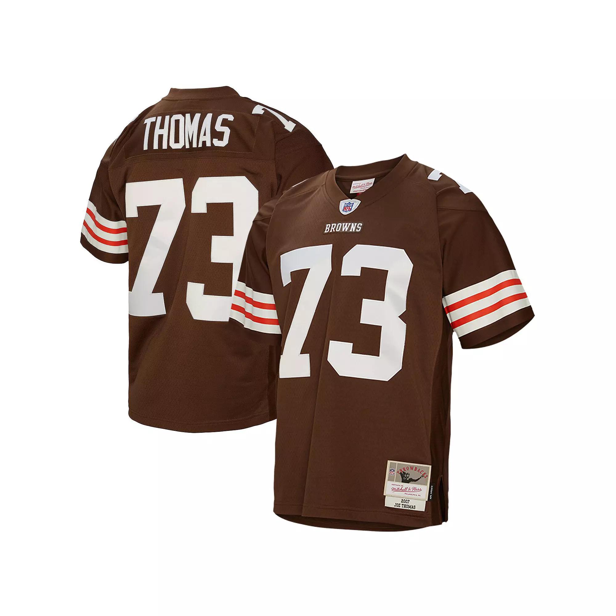 Men's Mitchell & Ness Joe Thomas Brown Cleveland Browns Legacy Replica Jersey, Size: Large Product Image
