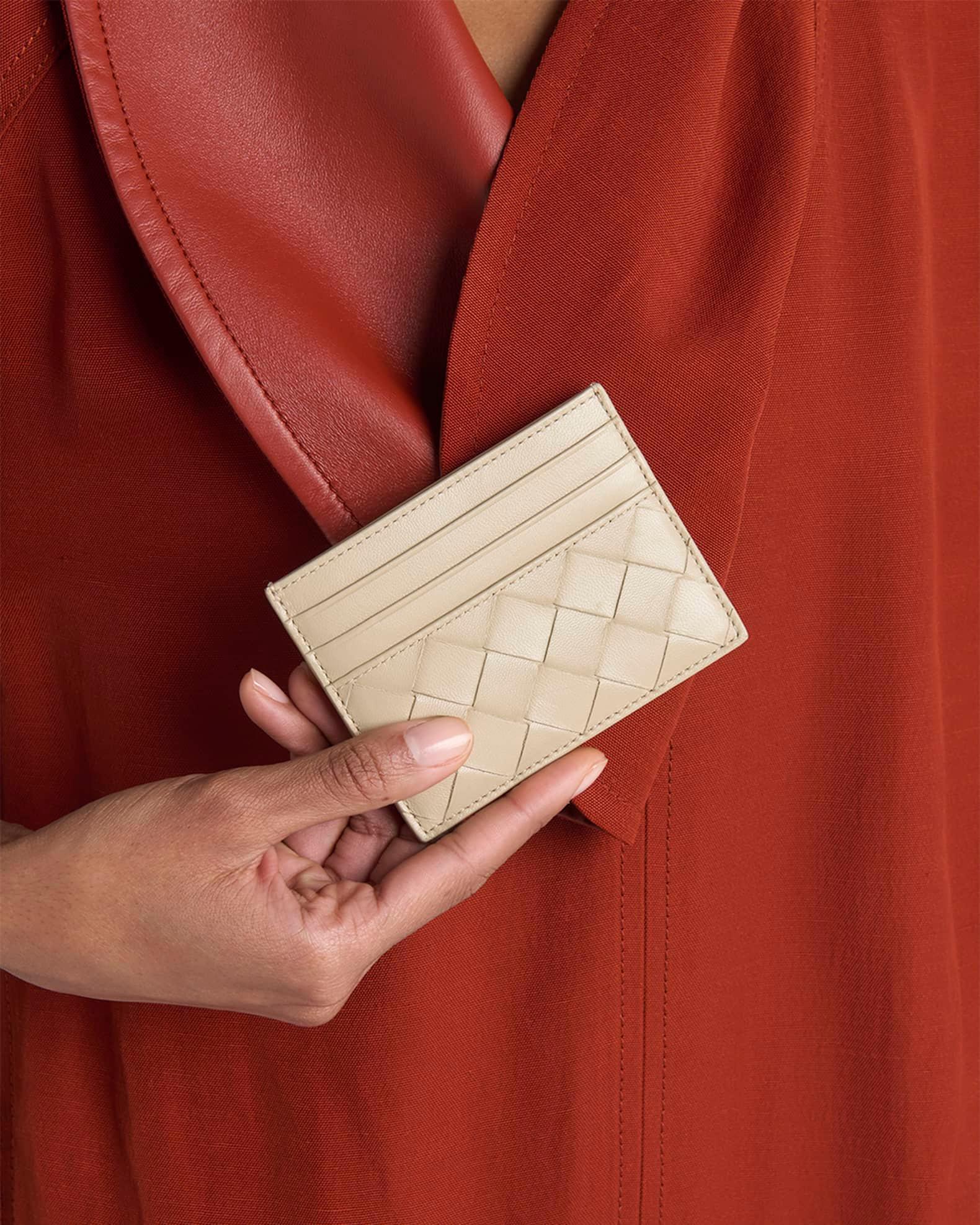 Intrecciato Leather Card Holder Product Image