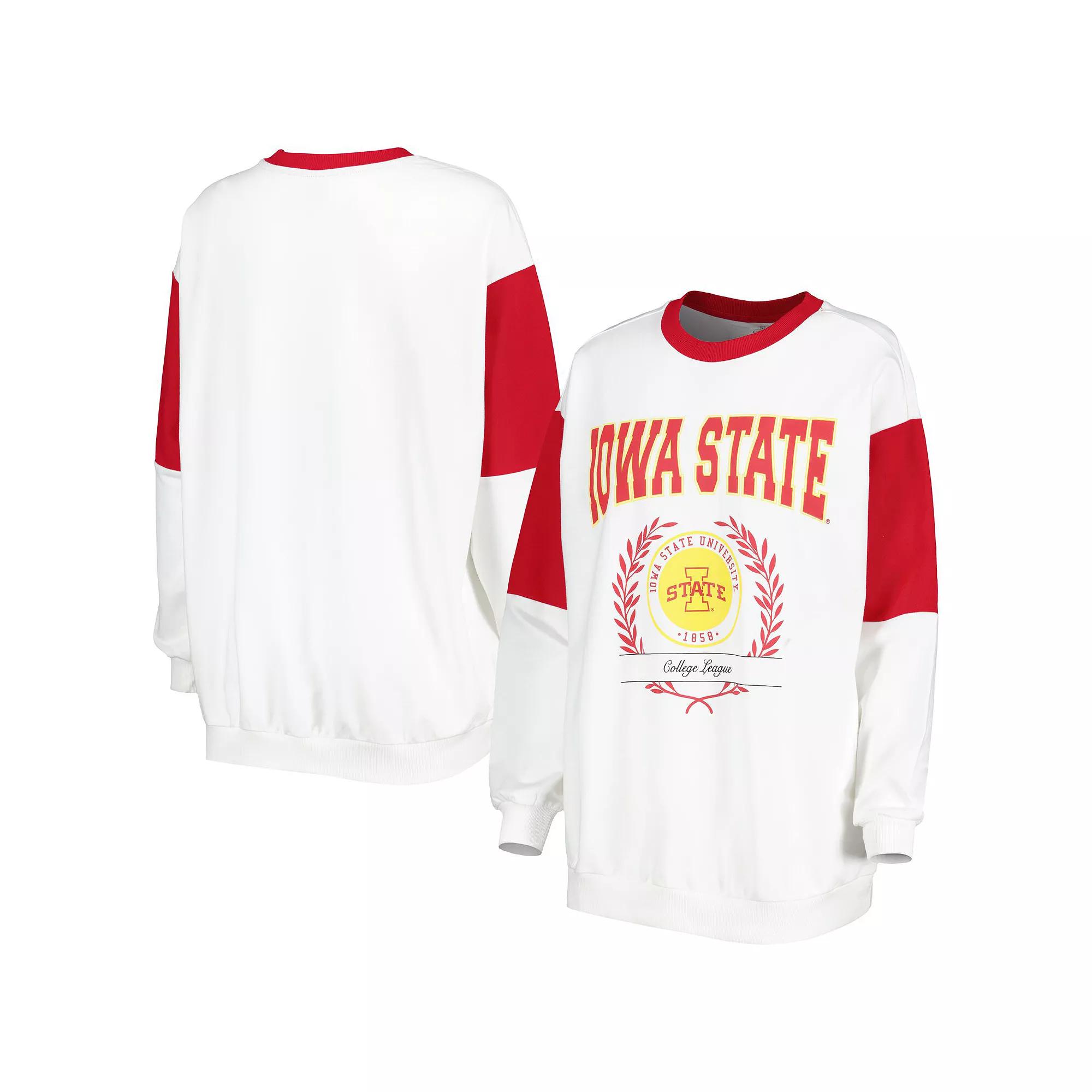 Women's Gameday Couture White Iowa State Cyclones It's A Vibe Dolman Pullover Sweatshirt, Size: Large Product Image