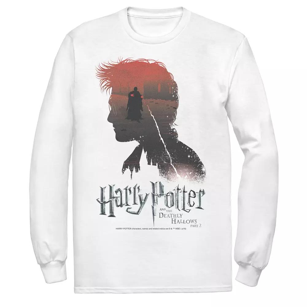 Men's Harry Potter Deathly Hallows Voldemort Silhouette Fill Tee,  Product Image
