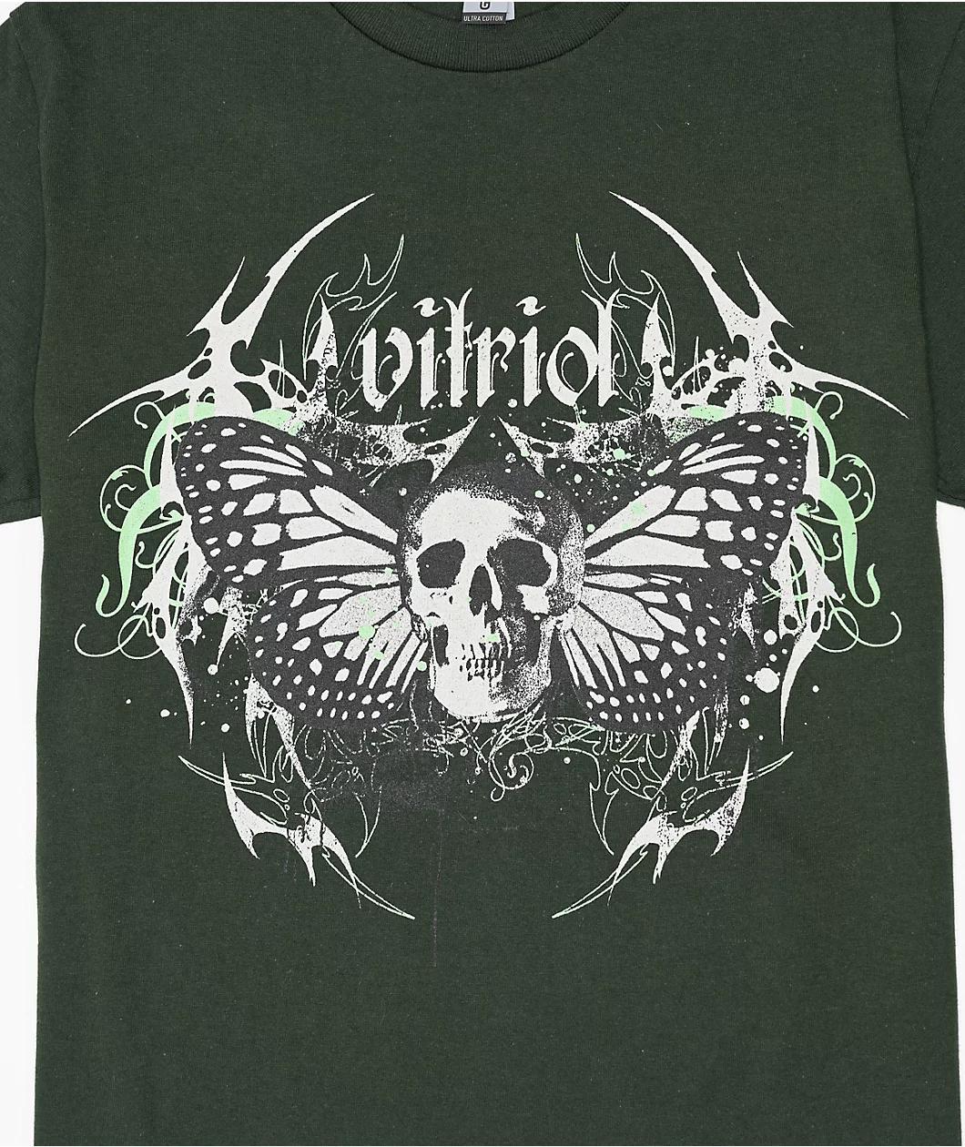 Vitriol MaxSkull Green T-Shirt Product Image