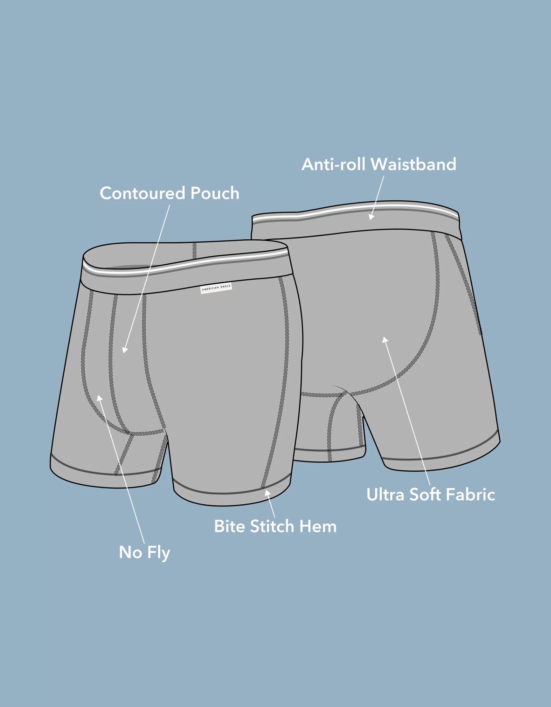 AEO Men's Eagles 6" Ultra Soft Boxer Brief Product Image