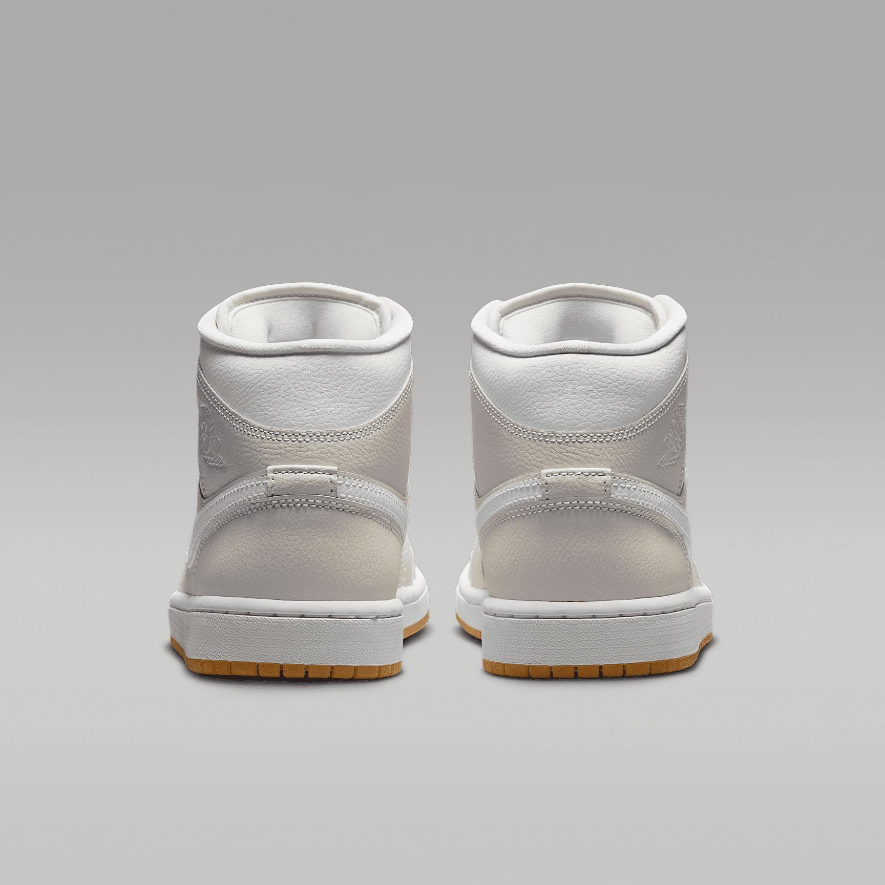 Jordan Womens Jordan AJ 1 Mid - Womens Basketball Shoes Sail/Pink Product Image