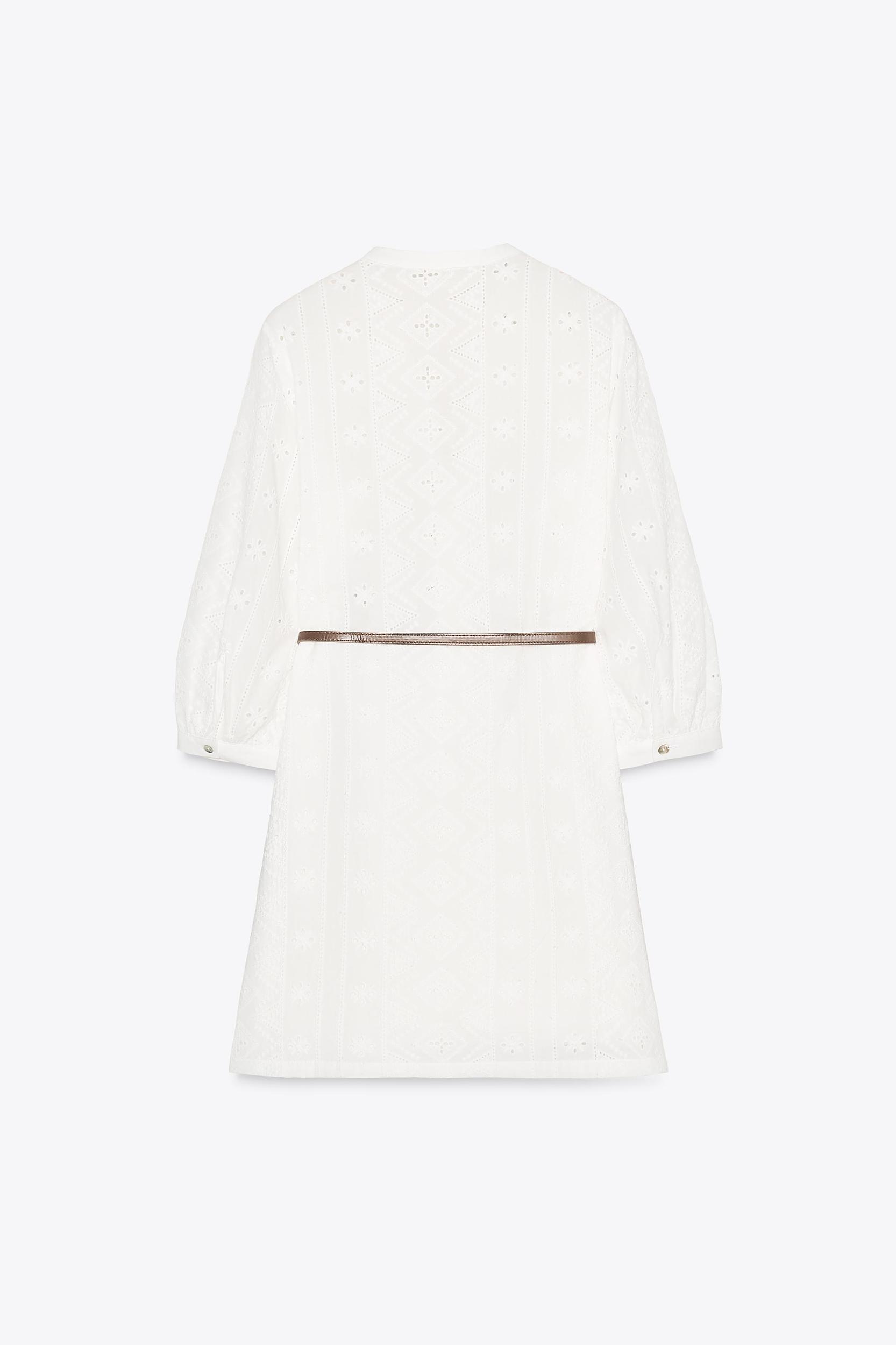 OPENWORK EMBROIDERED MINI DRESS Product Image