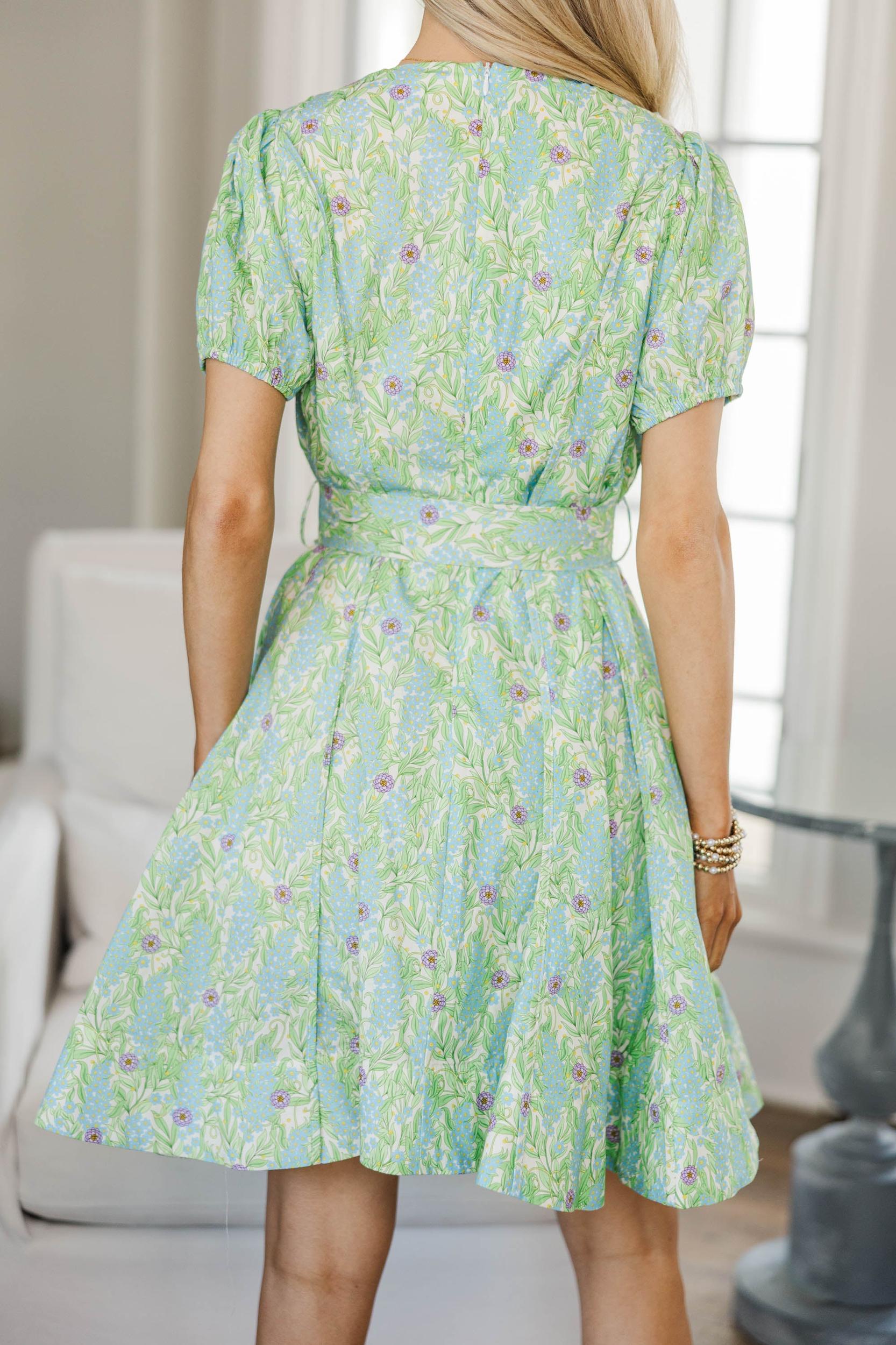 NURSING COLLECTION: Boldy Beautiful Green Balloon Sleeve Dress Female Product Image