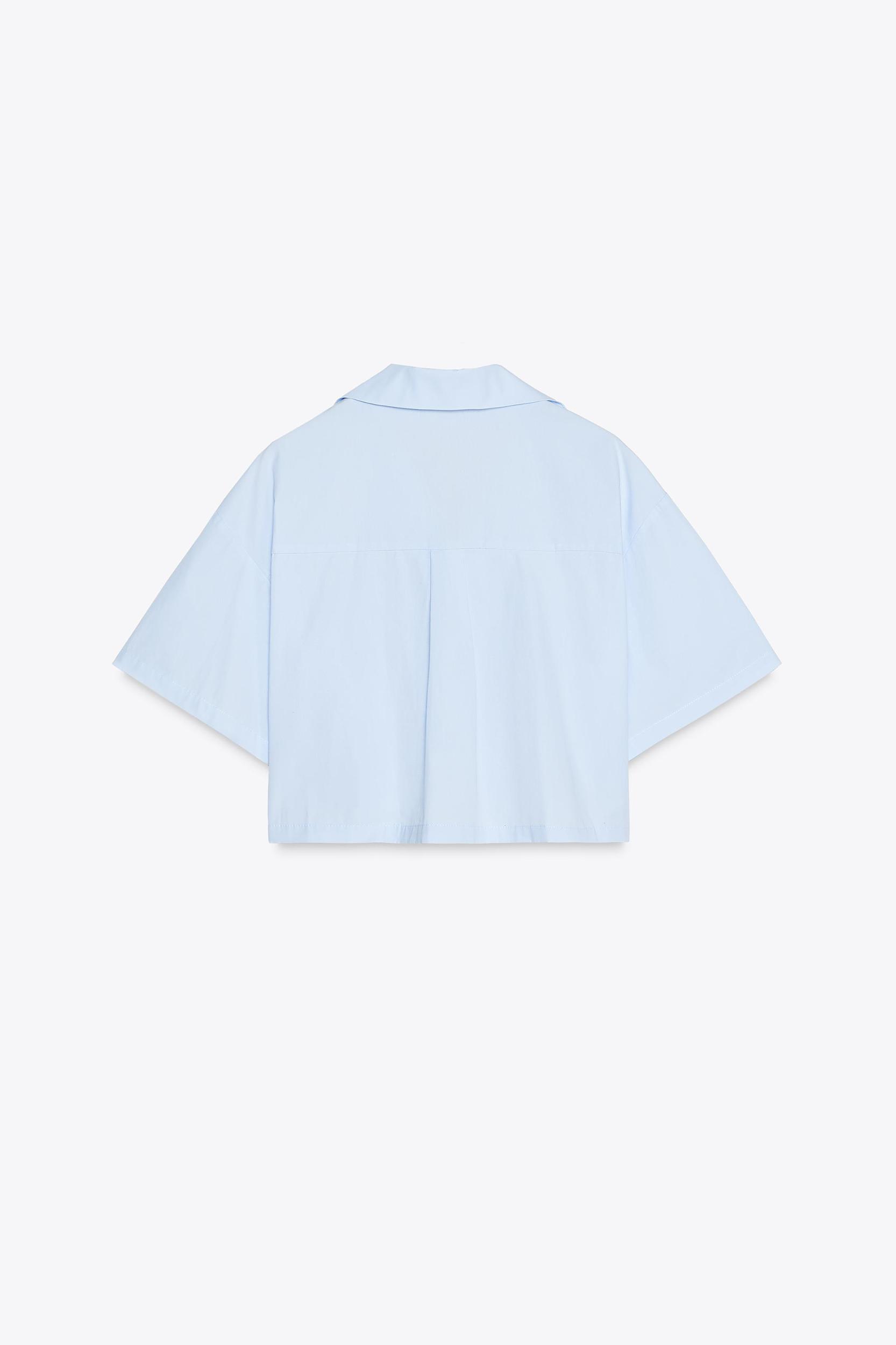 POPLIN CROPPED SHIRT Product Image