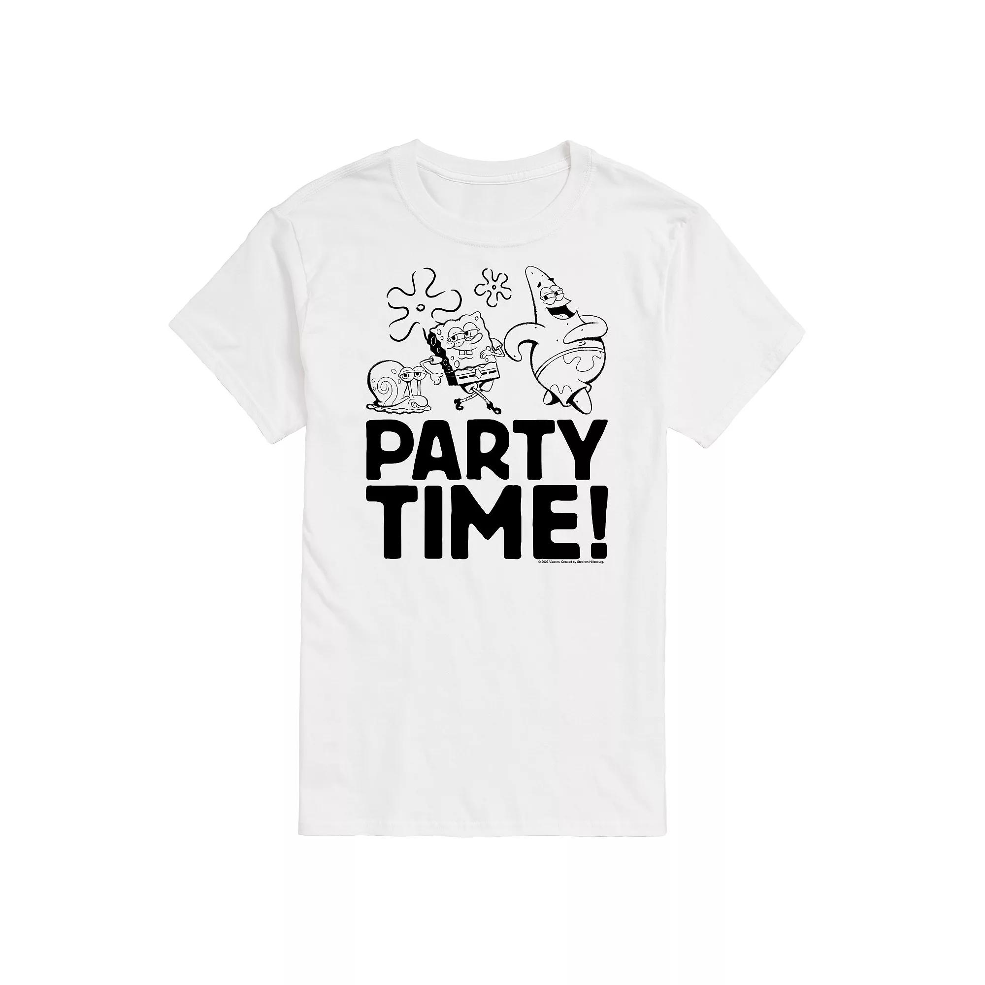 Men's Nickelodeon SpongeBob SquarePants Party Time Graphic Tee,  Product Image