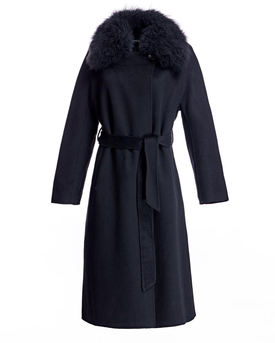 Cashmere Belted Coat with Cashmere Goat Shirt Collar-Maximilian Product Image