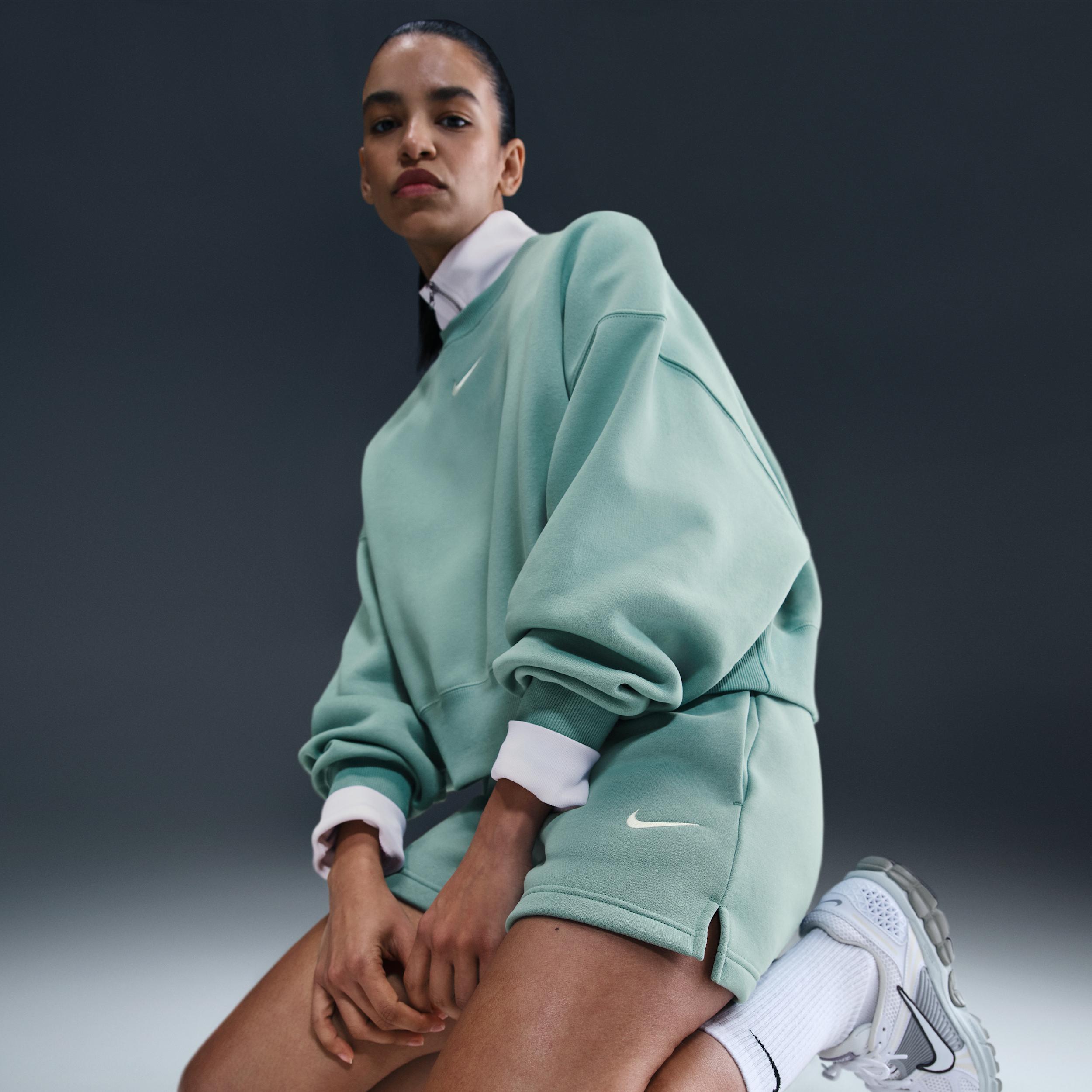 Womens Nike Sportswear Phoenix Fleece Mid-Rise 4 Shorts | IH2108-017 Product Image