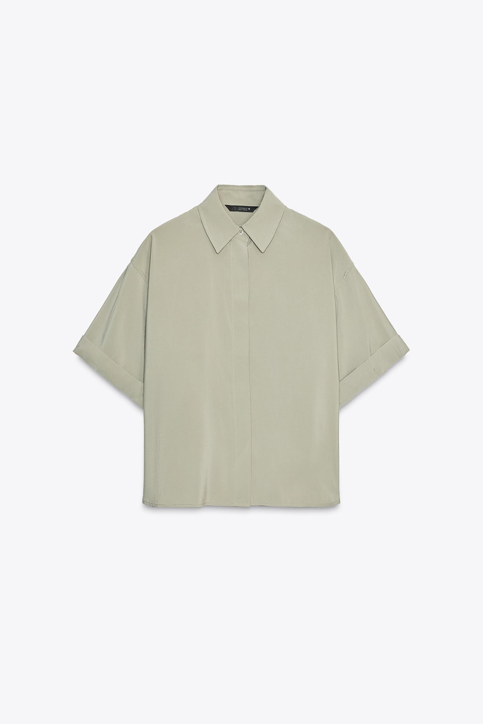 FLOWY SHORT SLEEVE SHIRT Product Image