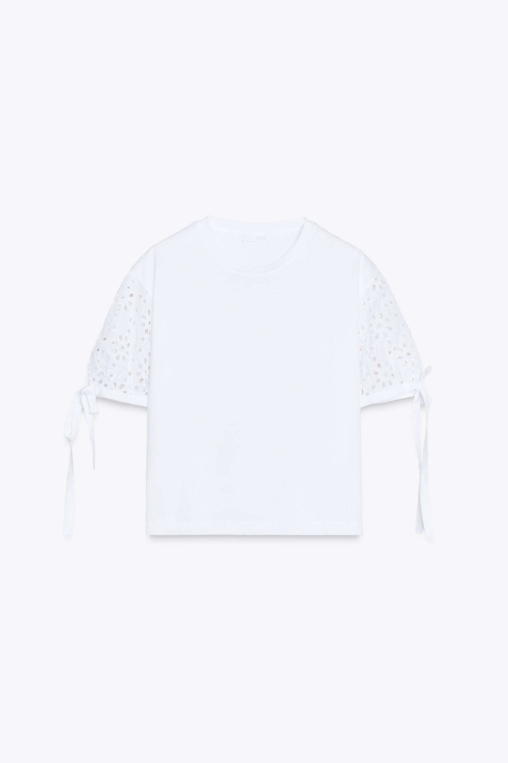 EMBROIDERED TIE T-SHIRT Product Image